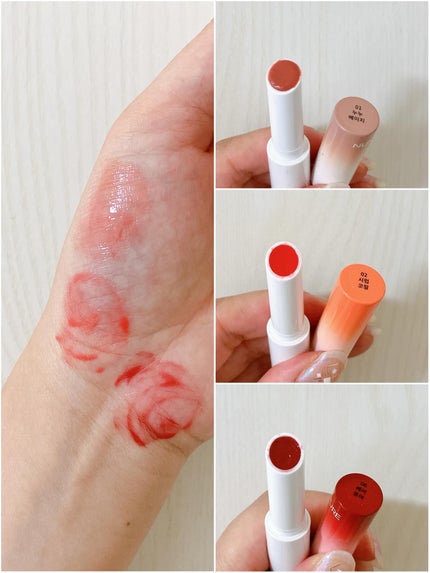 MELTING CHANGE PLUMPING BALM/keybo/口紅を使ったクチコミ(3枚目)