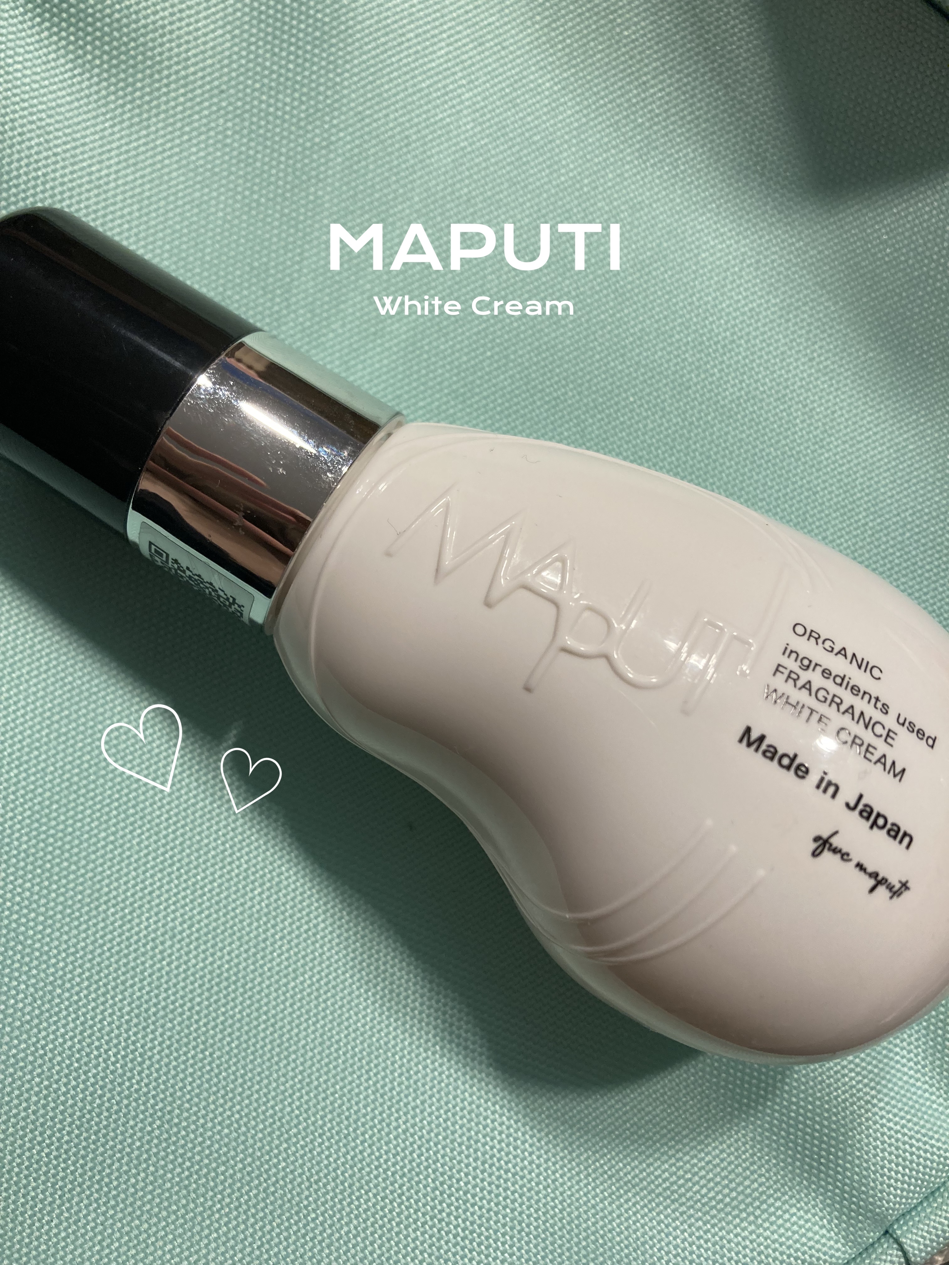 オーガニックフレグランスホワイトクリーム/MAPUTI/デリケートゾーンケアを使ったクチコミ（1枚目）