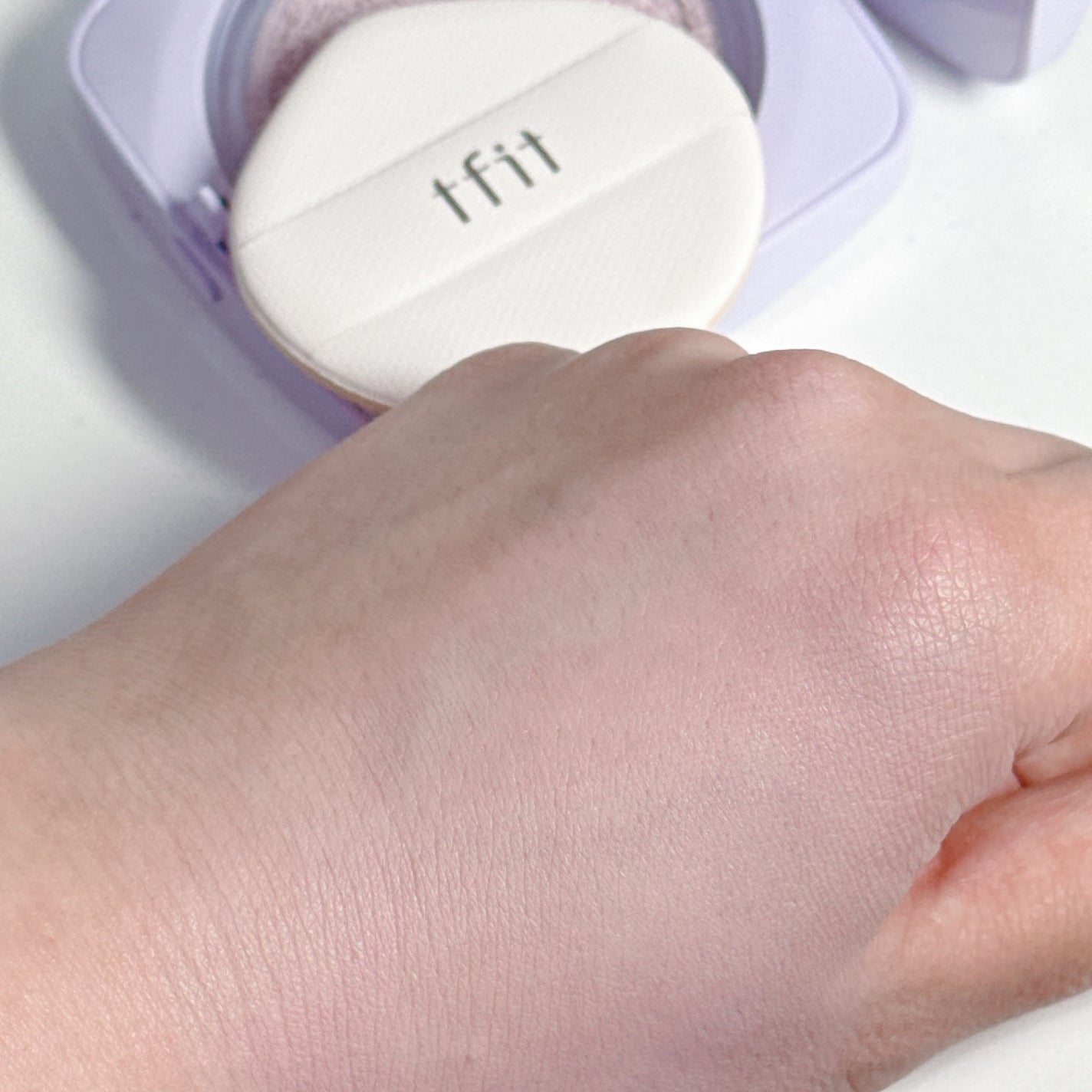 ベースフィットトーンアップサンクッション/TFIT/クッションファンデーションを使ったクチコミ(8枚目)