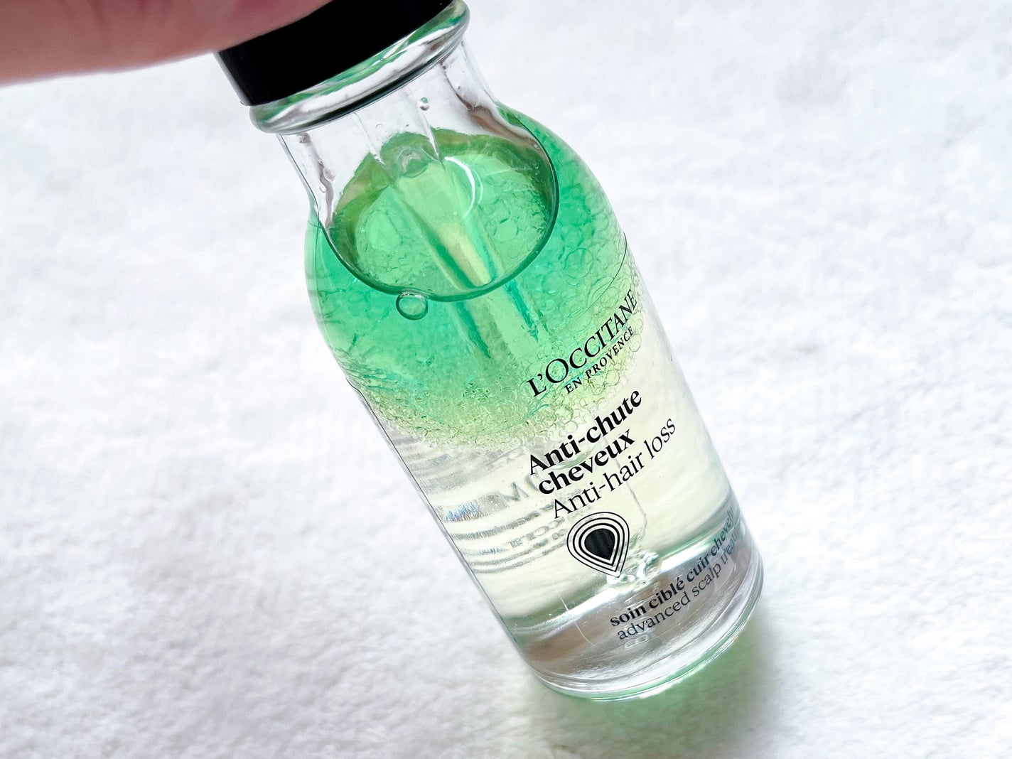 薬用 メディカル アンチヘアロスセラム/L'OCCITANE/頭皮ローションを使ったクチコミ(2枚目)