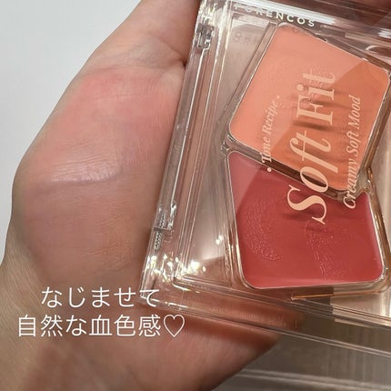 Soft Fitting Cream Blusher/フォレンコス/ジェル・クリームチークを使ったクチコミ(4枚目)