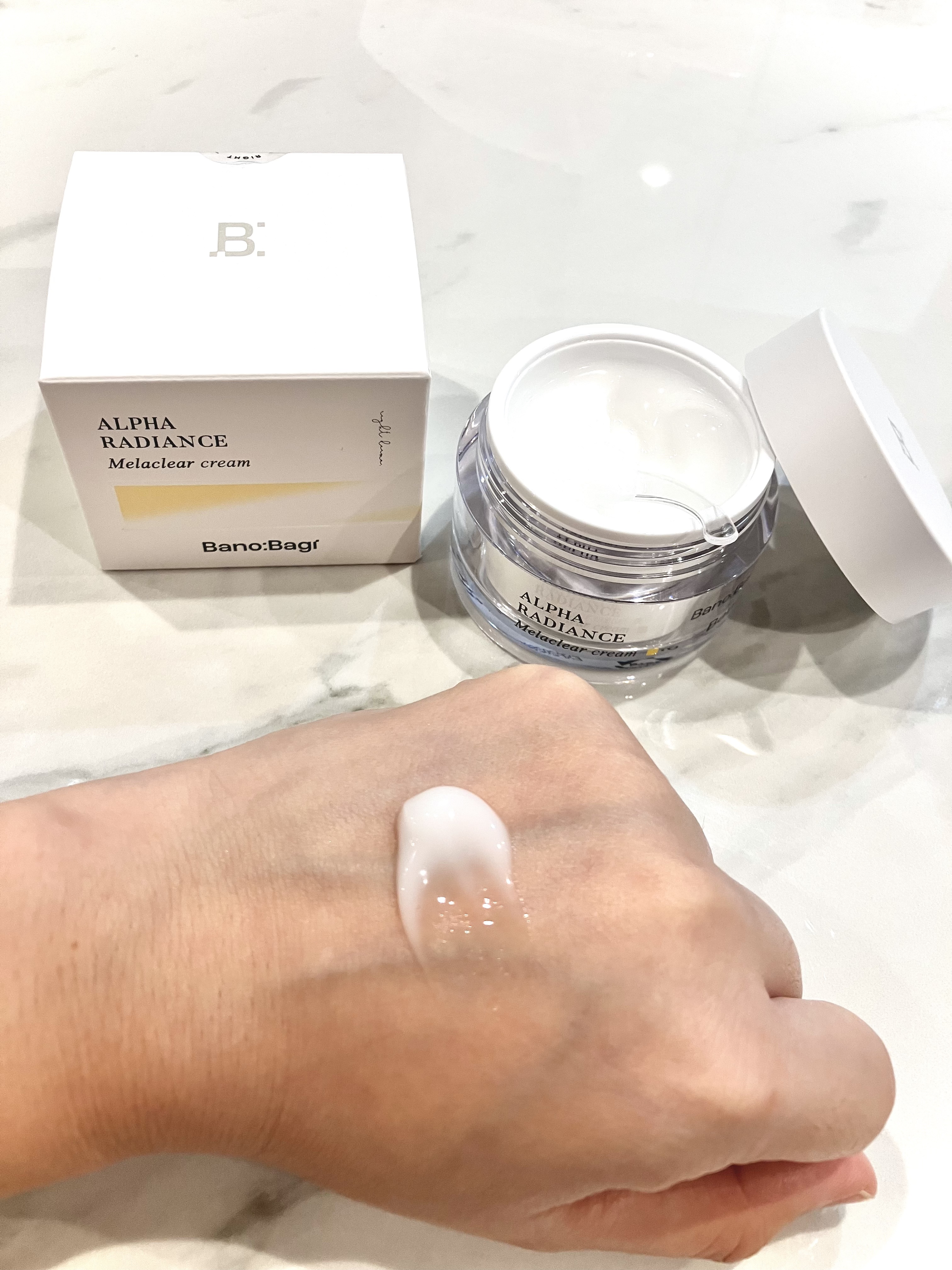 アルファラディアンスメラクリア クリーム/BANOBAGI/フェイスクリームを使ったクチコミ（2枚目）