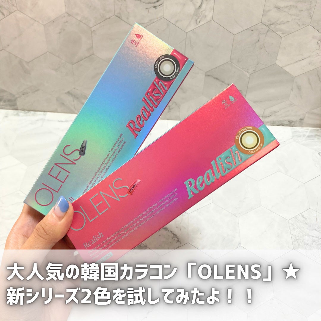 Realish 1day/OLENS/ワンデー(1DAY)カラコンを使ったクチコミ(2枚目)
