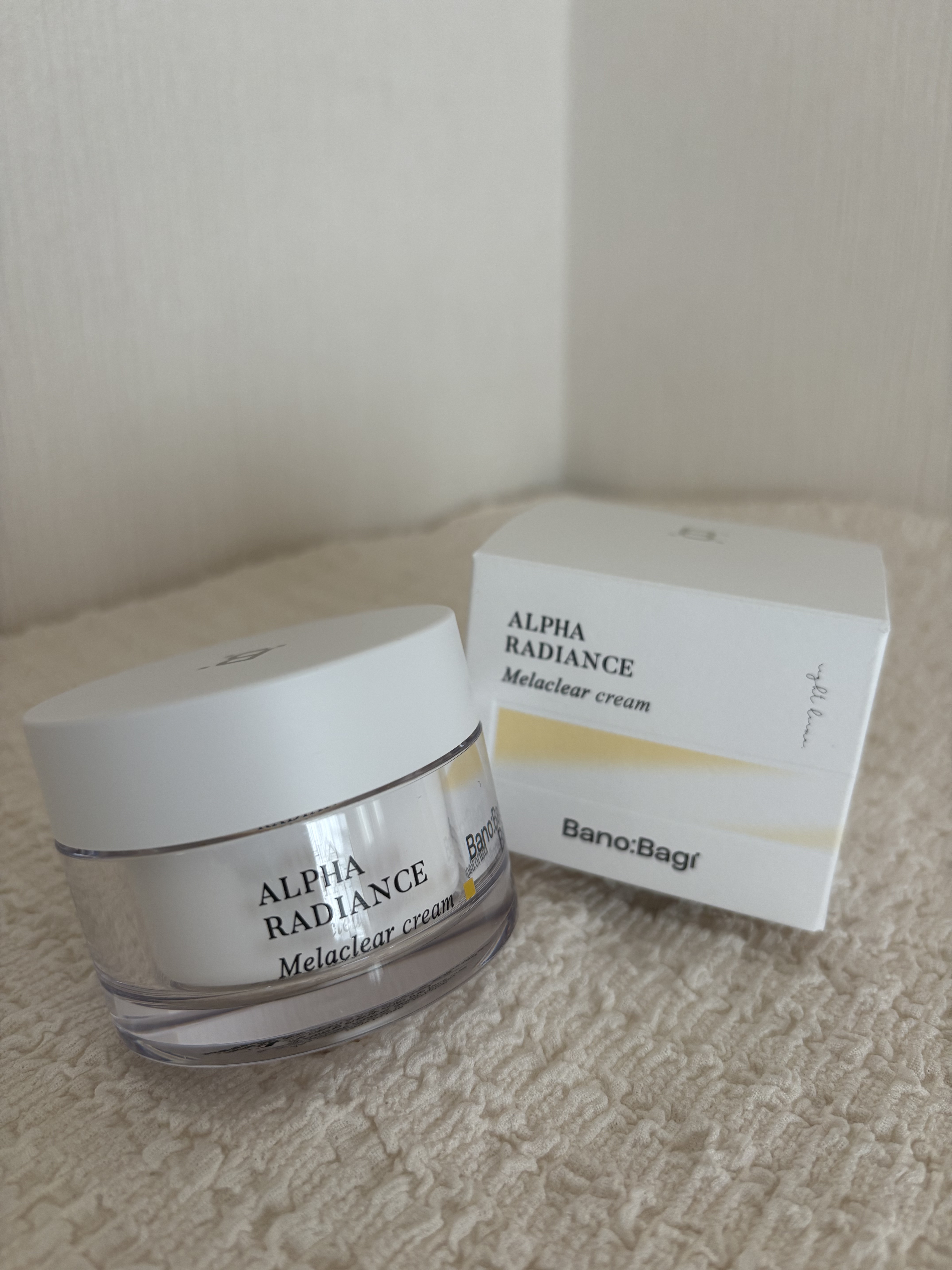アルファラディアンスメラクリア クリーム/BANOBAGI/フェイスクリームを使ったクチコミ（1枚目）