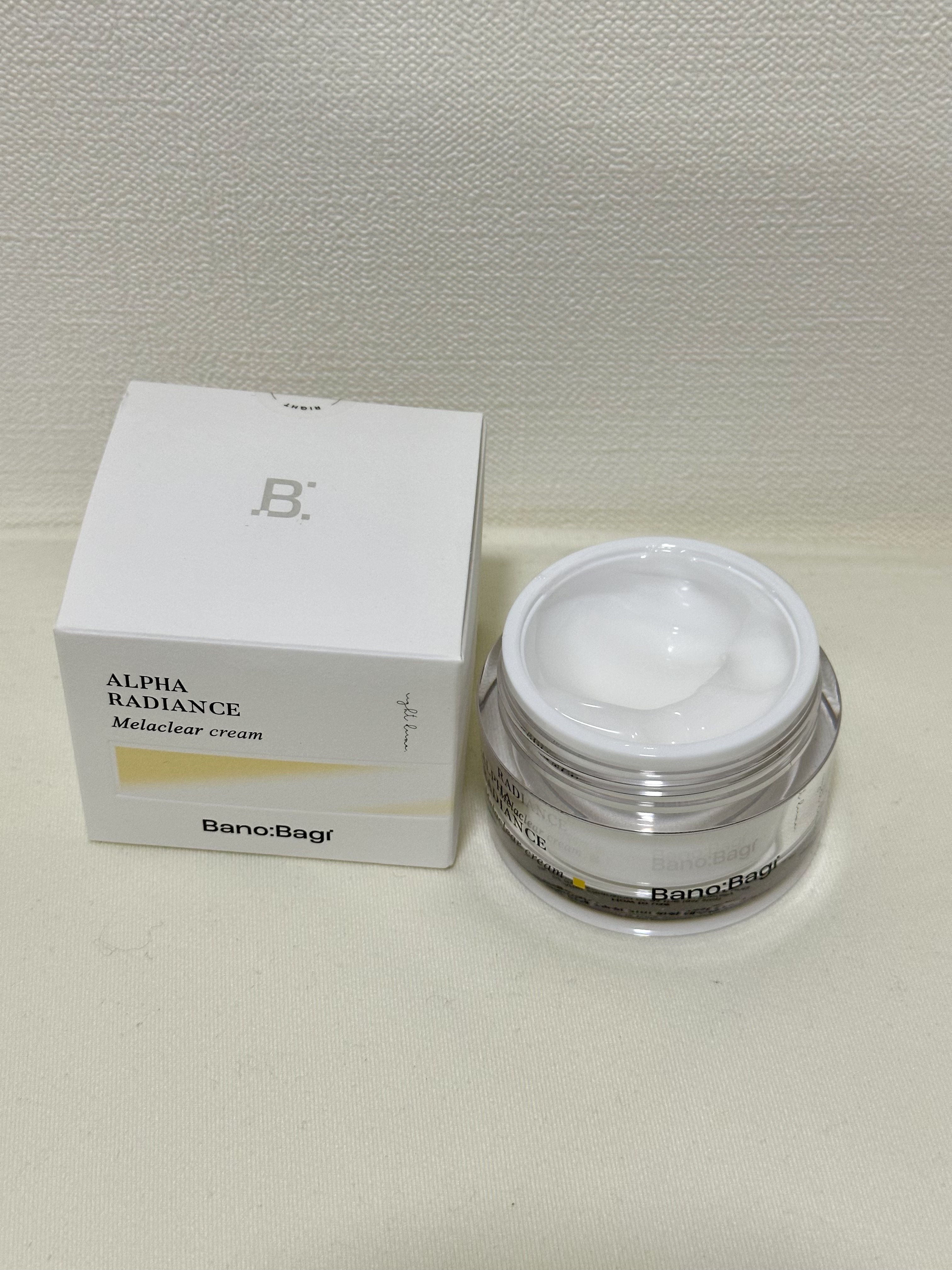 アルファラディアンスメラクリア クリーム/BANOBAGI/フェイスクリームを使ったクチコミ（1枚目）