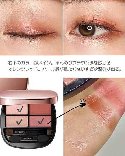 コントゥアリング アイシャドウ/DECORTÉ/アイシャドウパレットを使ったクチコミ(4枚目)