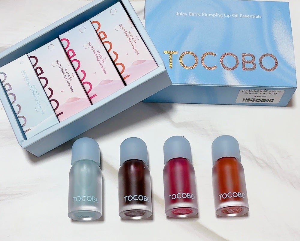 ジューシーベリープランピングリップオイル/TOCOBO/リップグロスを使ったクチコミ(1枚目)