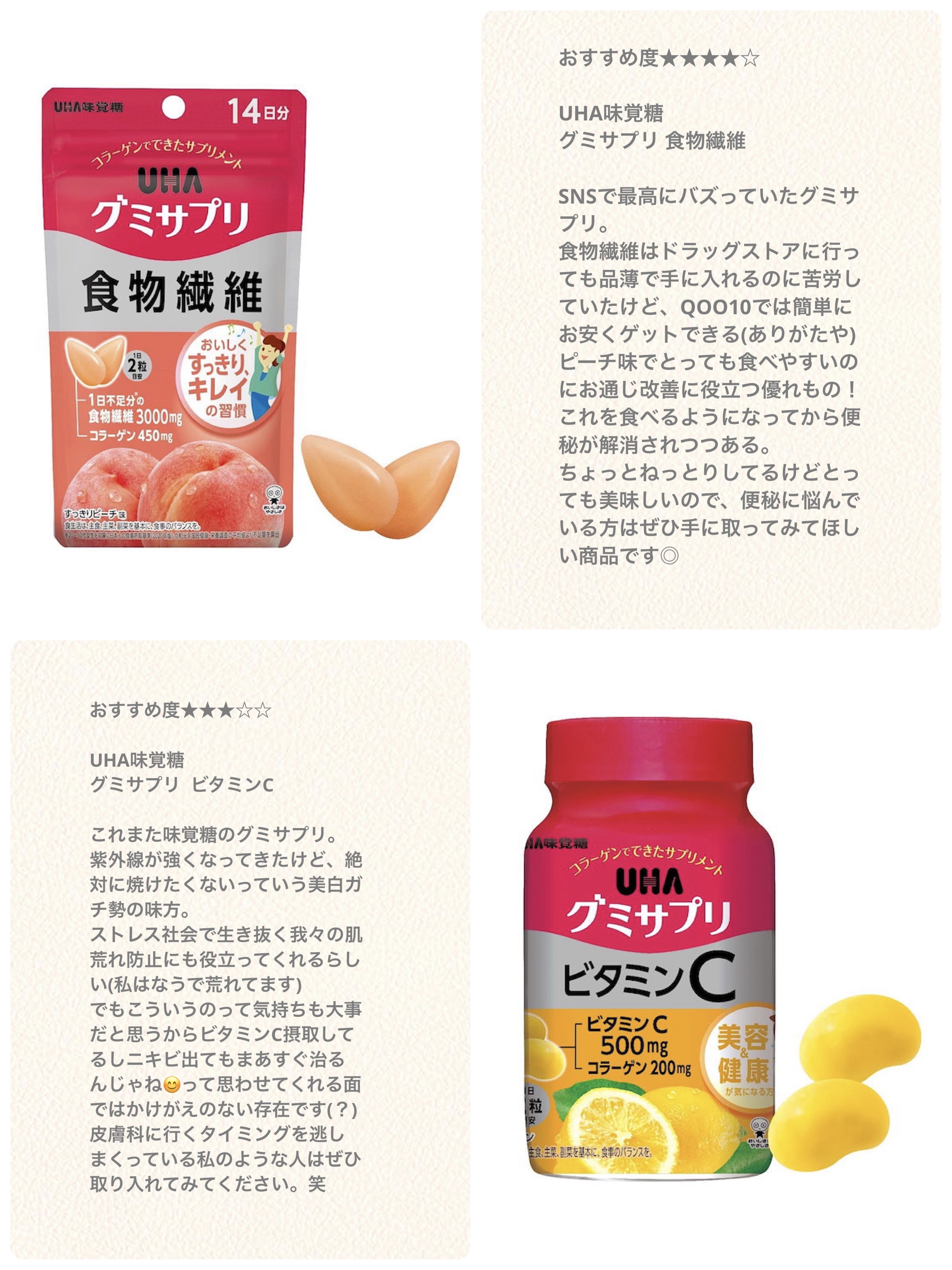 UHAグミサプリ ビタミンC/UHA味覚糖/食品を使ったクチコミ（2枚目）