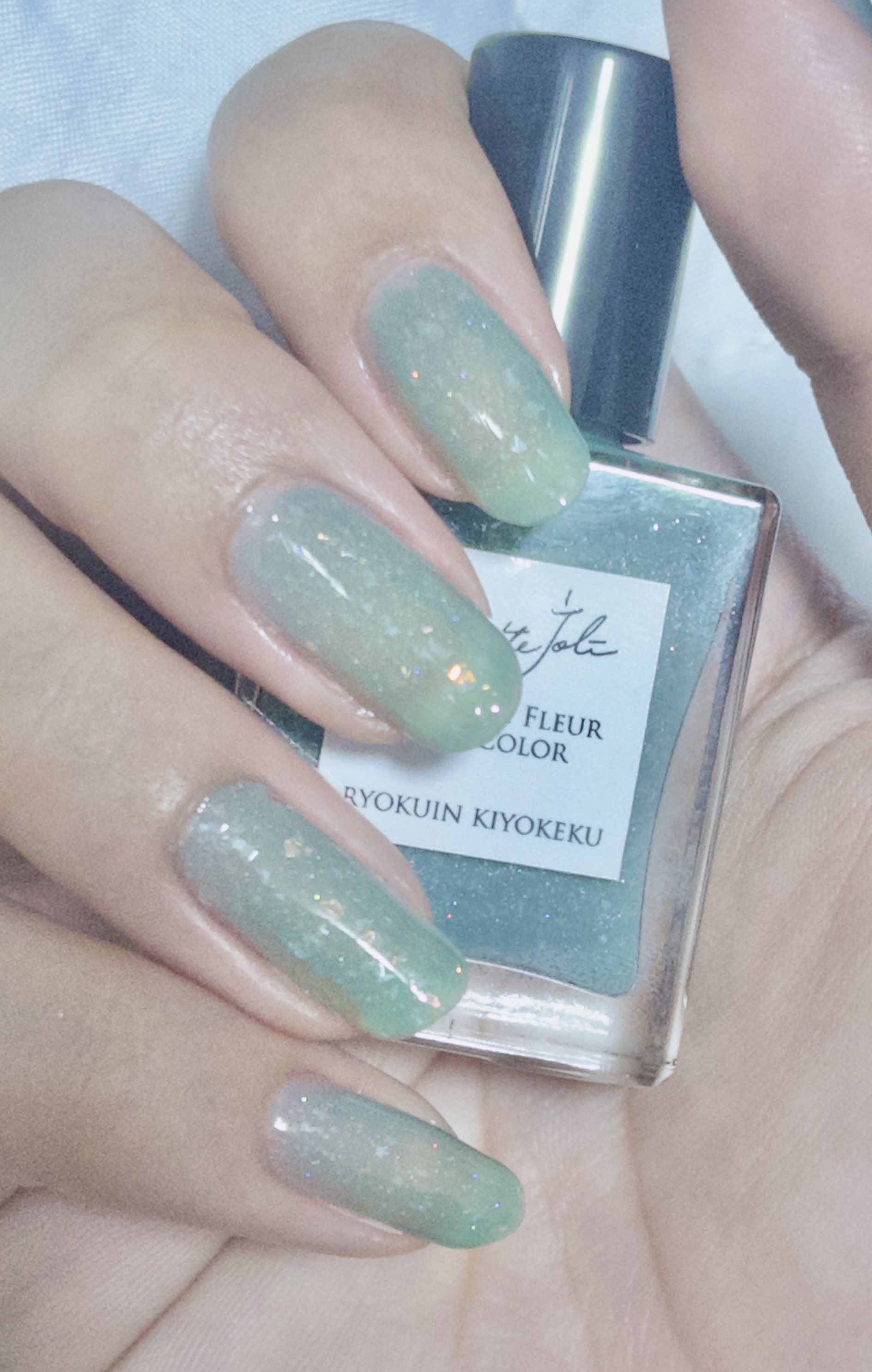 Coeur de Fleur Nail Color RYOKUIN KIYOKEKU【りょくいんきよけく】/Causette.Joli/マニキュアを使ったクチコミ（1枚目）