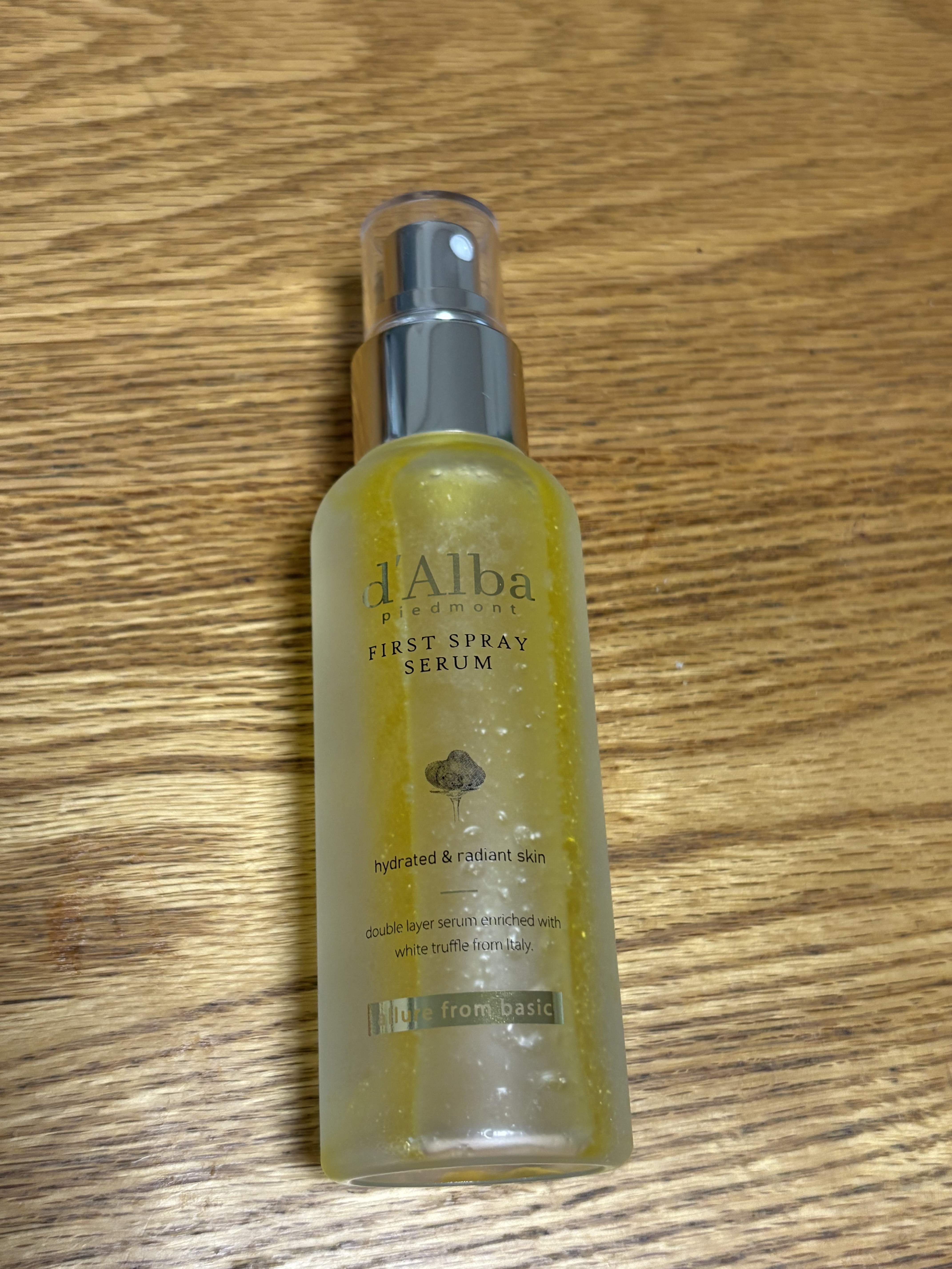 ダルバ ホワイトトリュフファーストスプレーセラム/ダルバ/ミスト状化粧水を使ったクチコミ（1枚目）