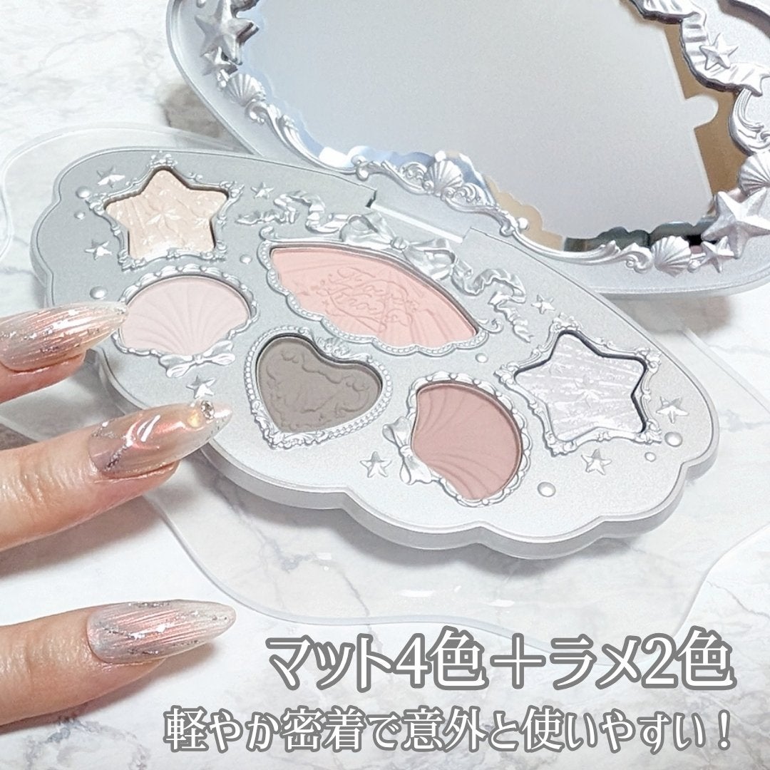 シェルズジュエルコレクション 6色アイシャドウパレット/FlowerKnows/アイシャドウパレットを使ったクチコミ(2枚目)