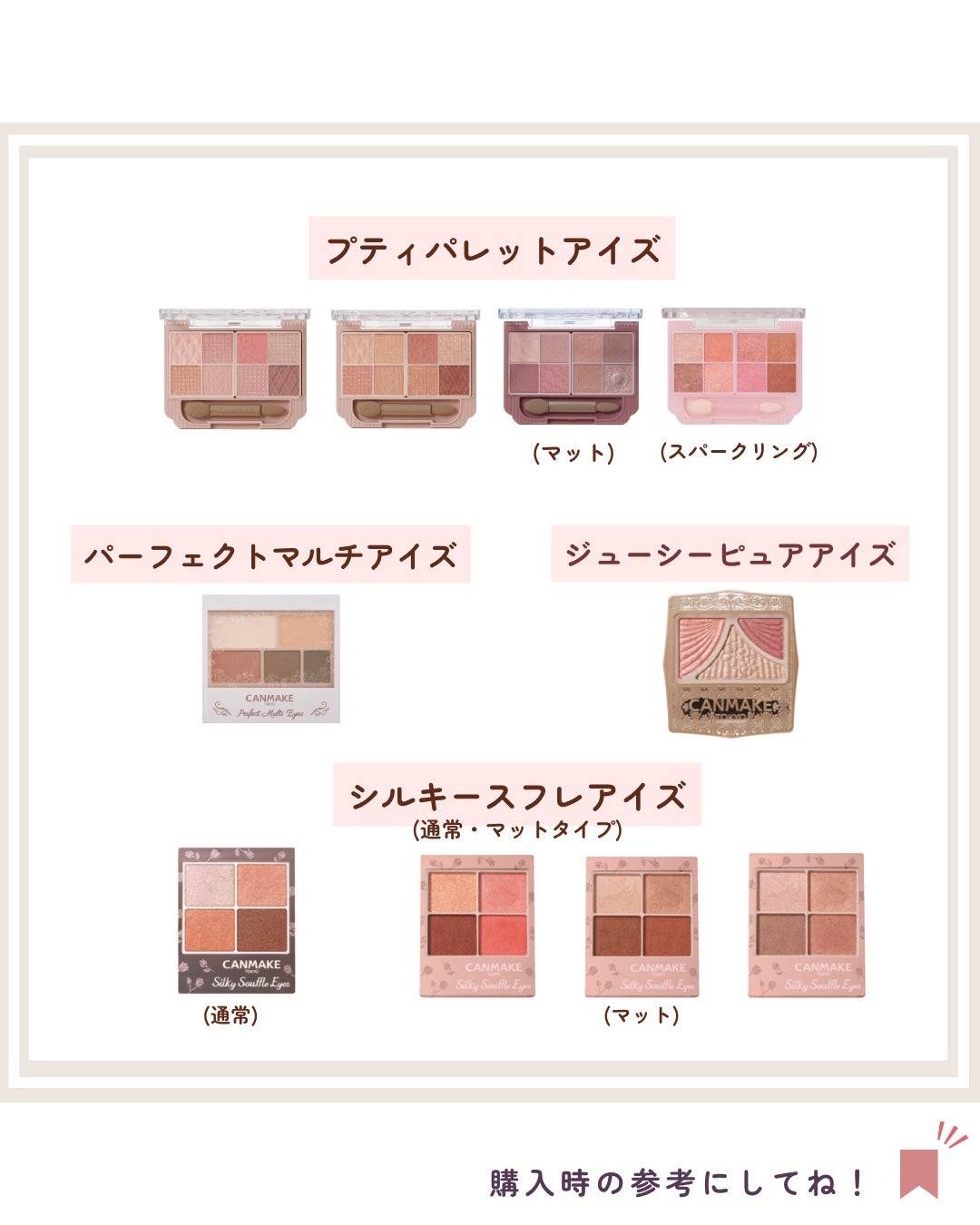 ジューシーピュアアイズ/キャンメイク/アイシャドウパレットを使ったクチコミ(2枚目)