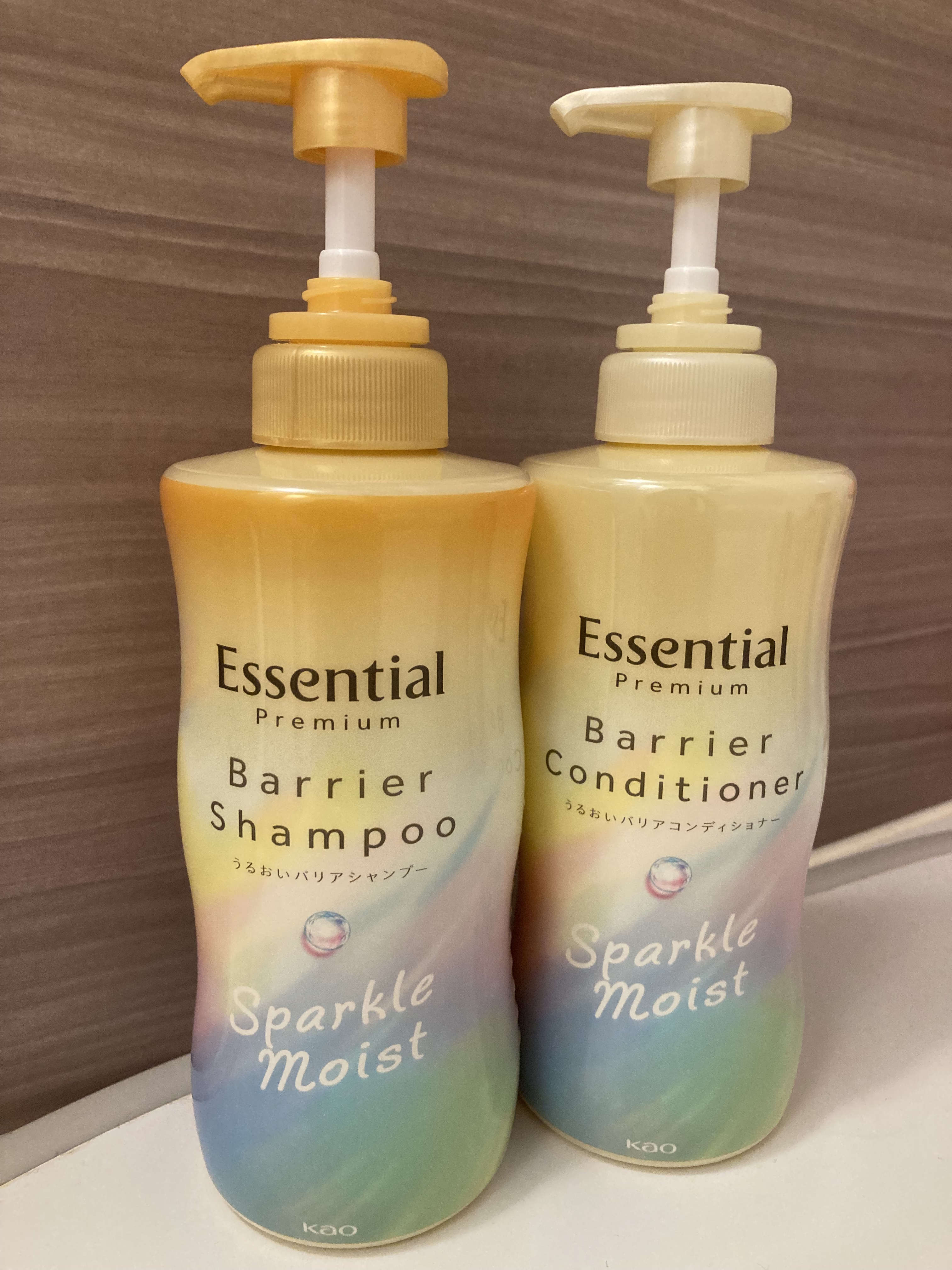 エッセンシャルプレミアム バリアシャンプー・コンディショナー スパークルモイスト/エッセンシャル/市販シャンプーを使ったクチコミ（1枚目）