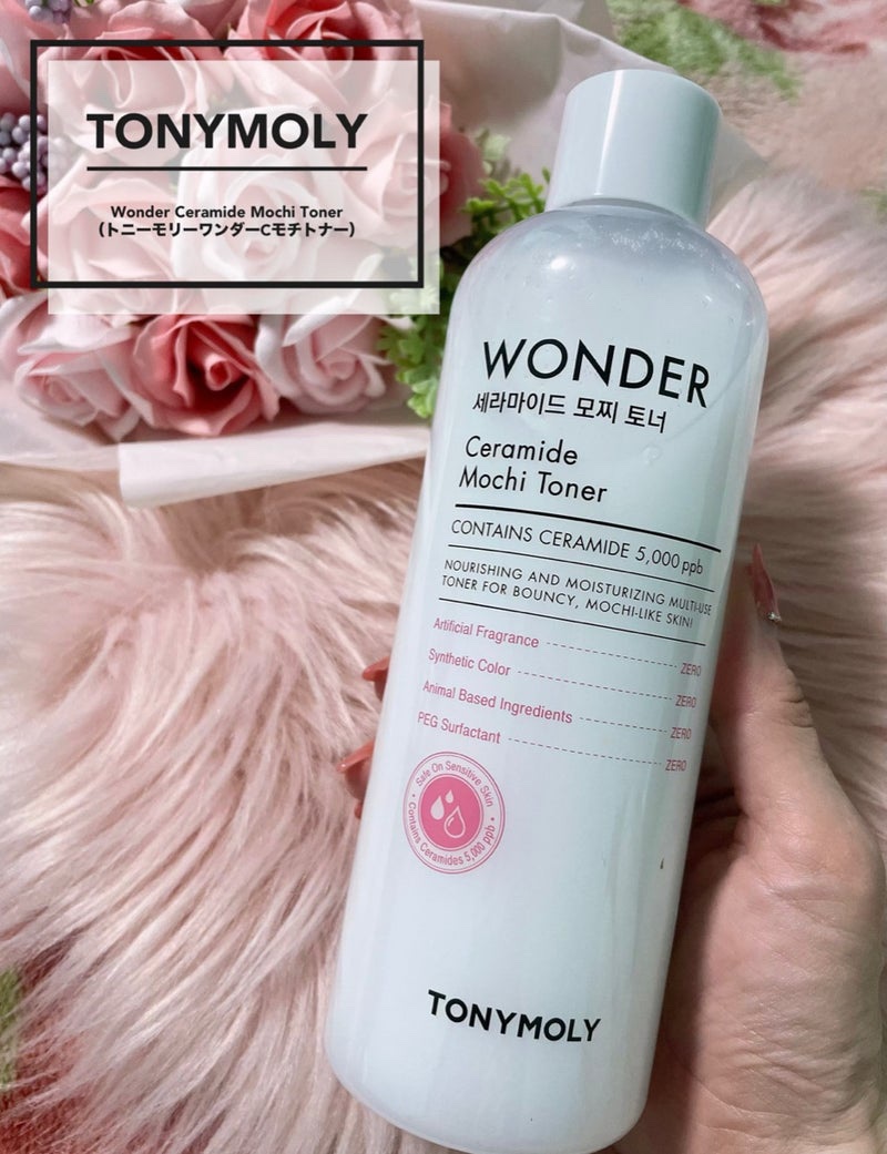 Wonder Ceramide Mochi Toner（トニーモリーワンダーCモチトナー） 500ml/TONYMOLY/化粧水を使ったクチコミ（1枚目）