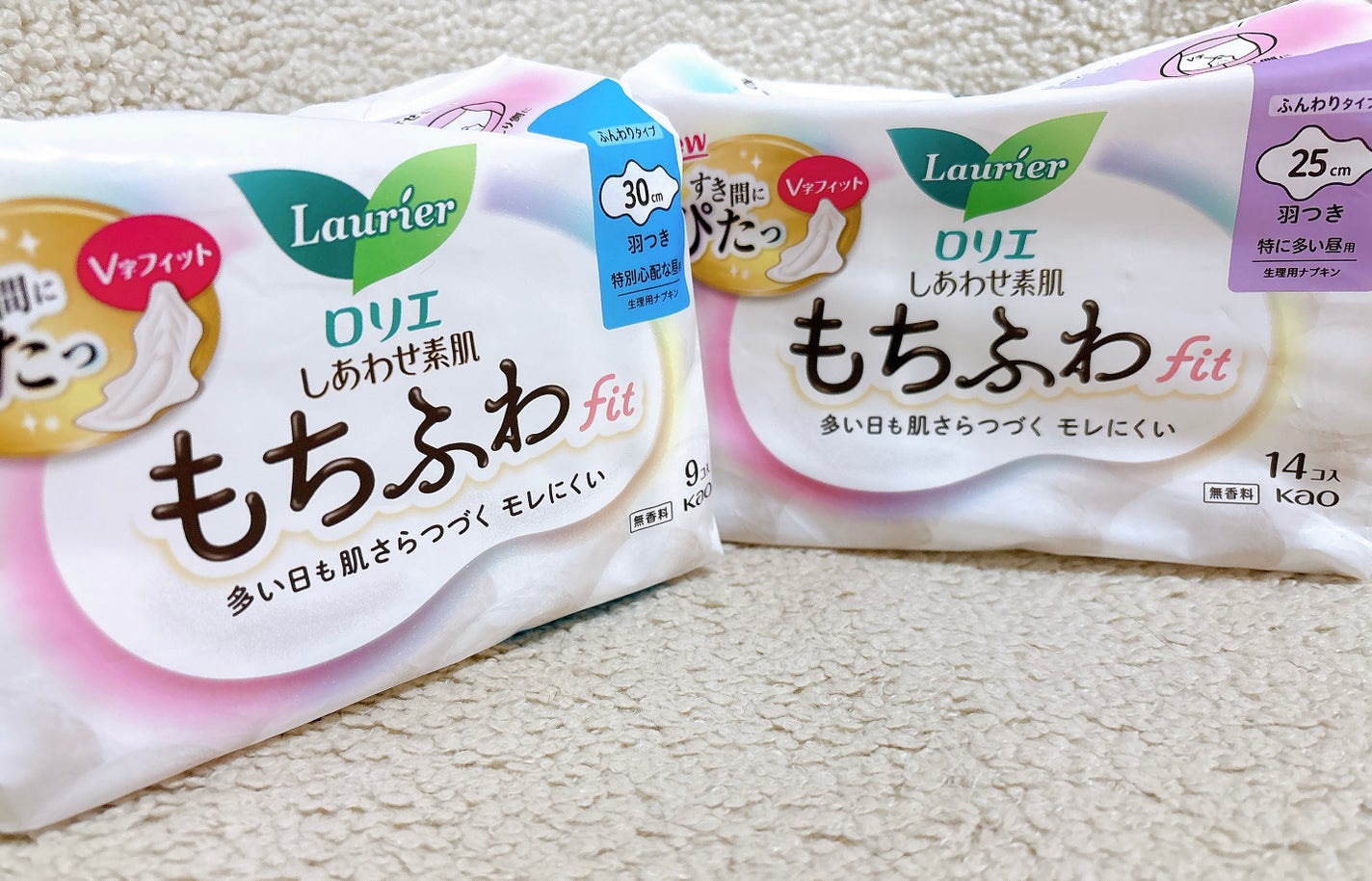 ロリエ もちふわ fit 25cm 羽つき 14コ入 (医薬部外品 )/ロリエ/ナプキンを使ったクチコミ(1枚目)