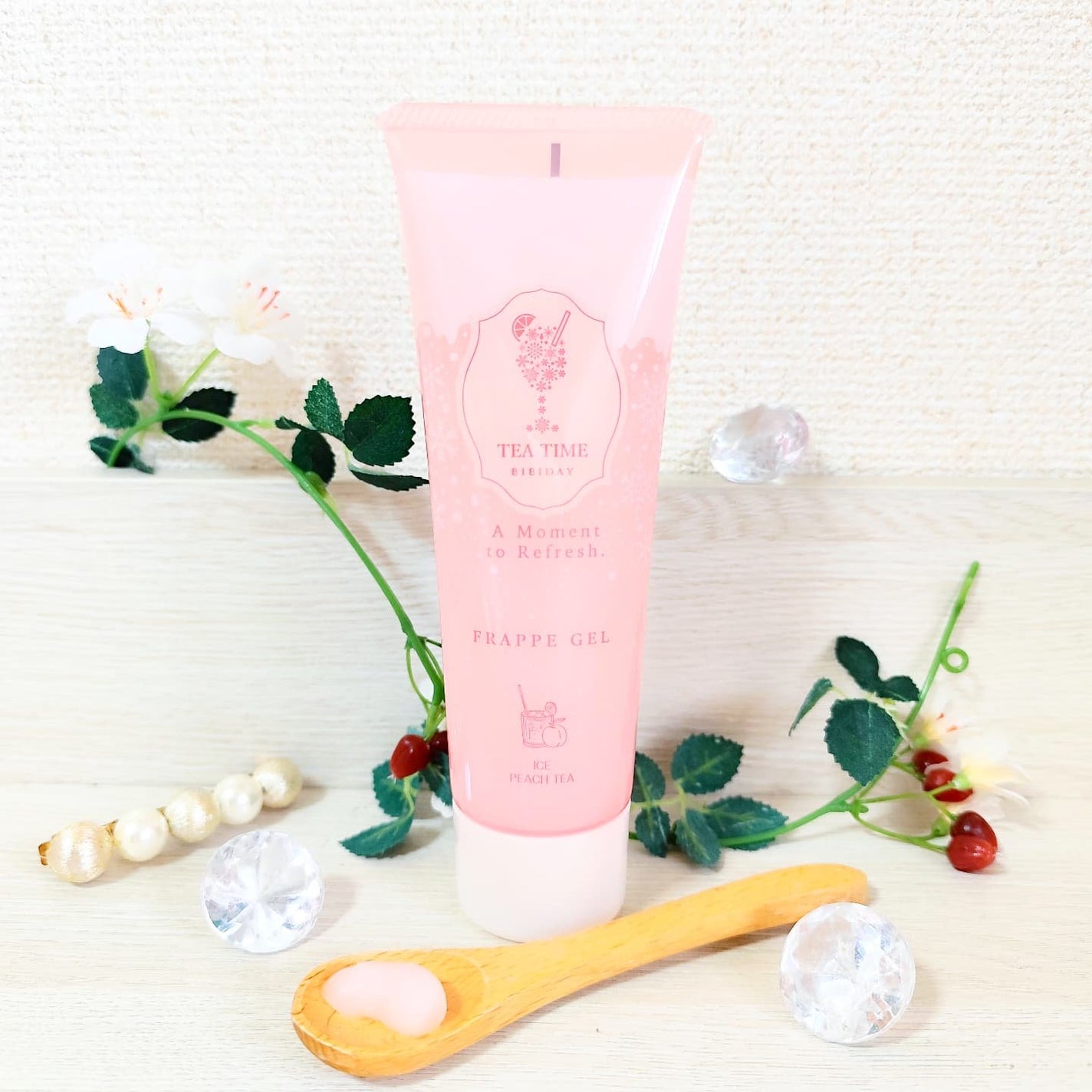 BIBIDAY TEA TIME フラッペジェル アイス白桃ティーの香り /BIBIDAY/ボディローションを使ったクチコミ(1枚目)