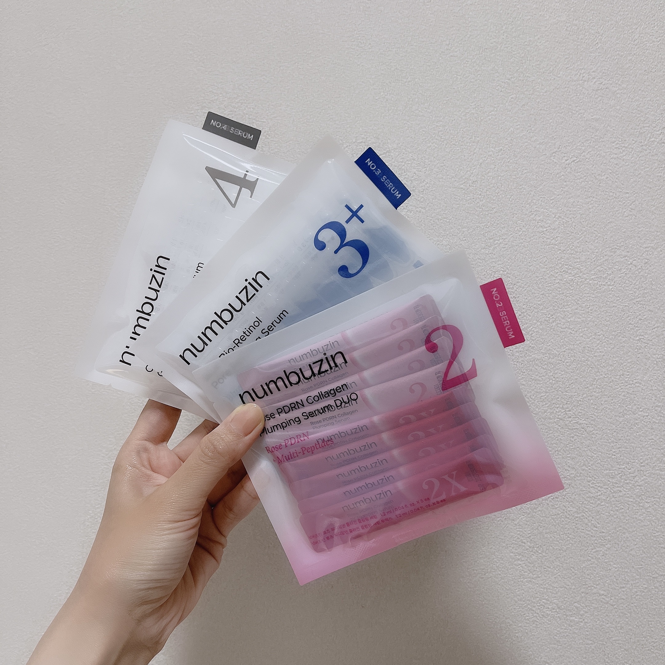 2番 ローズPDRNコラーゲンぷるぷるEXセラム/numbuzin/美容液を使ったクチコミ（1枚目）