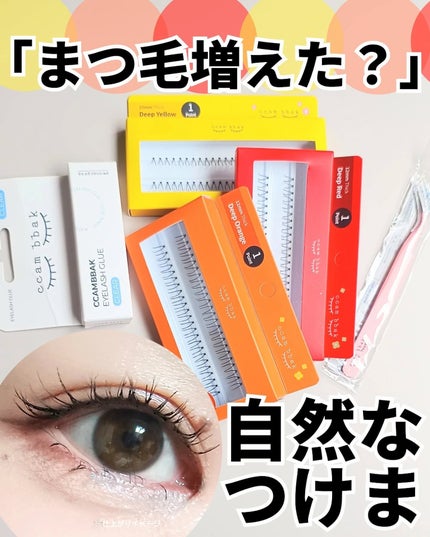 eyelash 10mm deep yellow/CCAM BBAK/つけまつげを使ったクチコミ(1枚目)