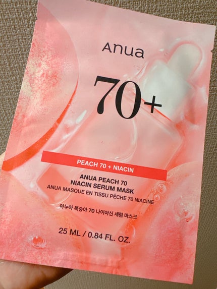 桃70%ナイアシンシートマスク/Anua/シートマスク・パックを使ったクチコミ(1枚目)