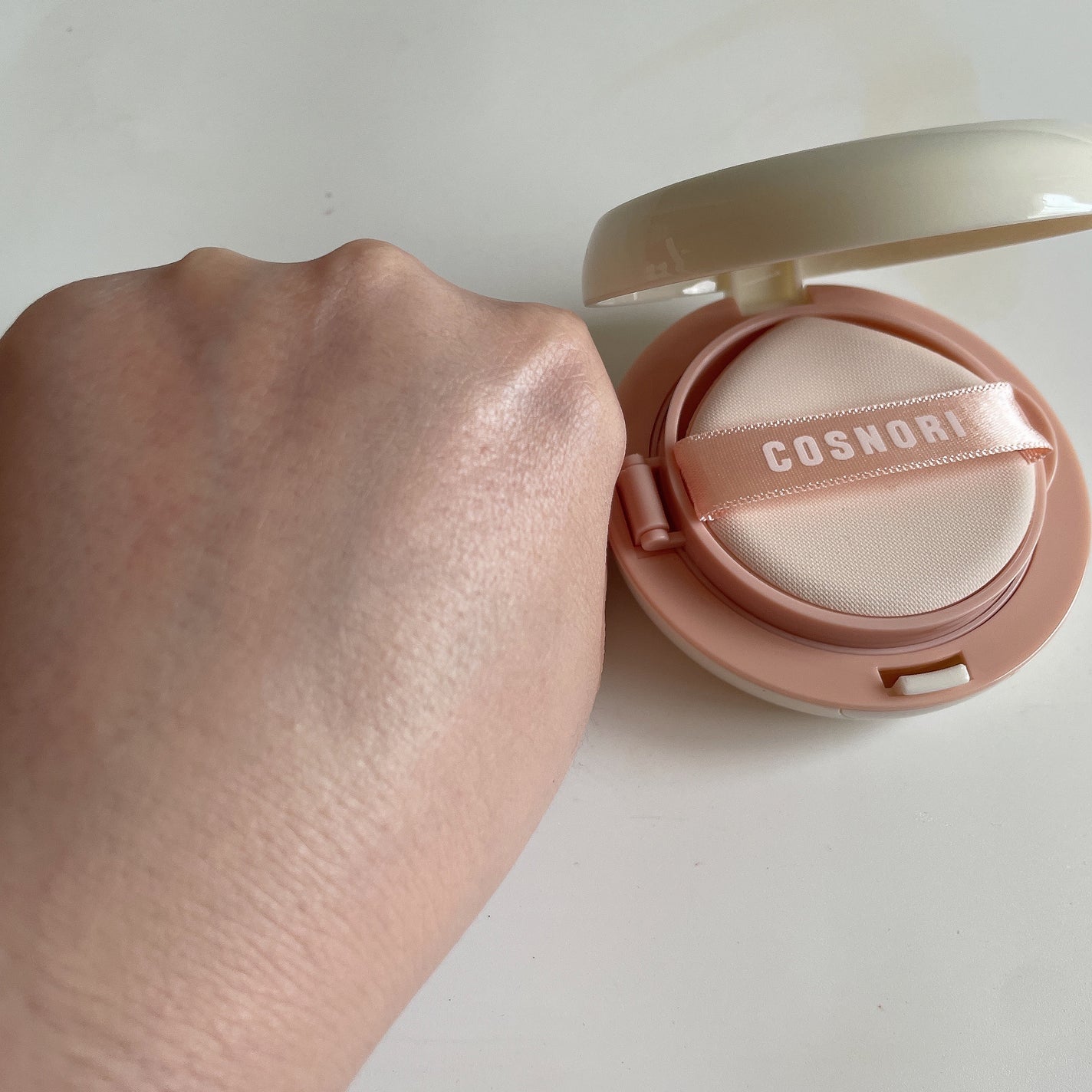 フラフィフィットクッション/COSNORI/クッションファンデーションを使ったクチコミ(5枚目)