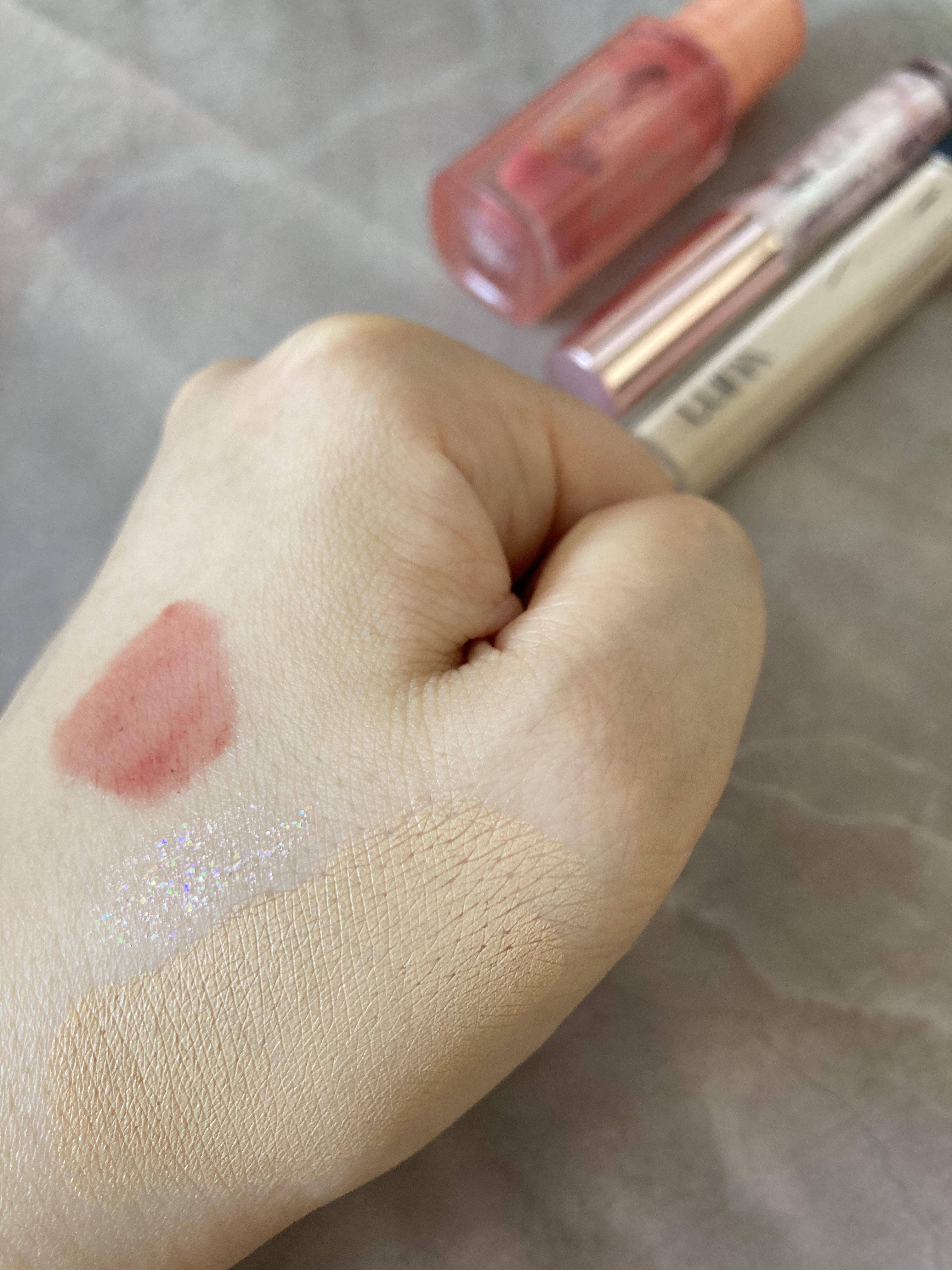 ジェリーイングヌードグロス/Laka/リップグロスを使ったクチコミ（3枚目）