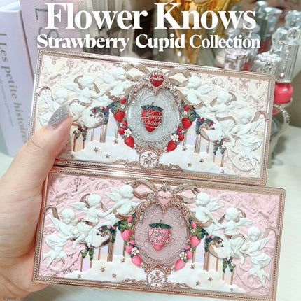 ストロベリーキューピッドコレクション メイクアップパレット/FlowerKnows/アイシャドウパレットを使ったクチコミ(1枚目)