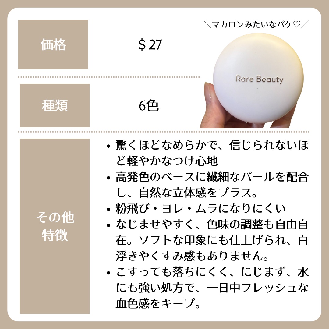 Soft Pinch Fard a Joues Poudre Lumineux/Rare Beauty/パウダーチークを使ったクチコミ（2枚目）