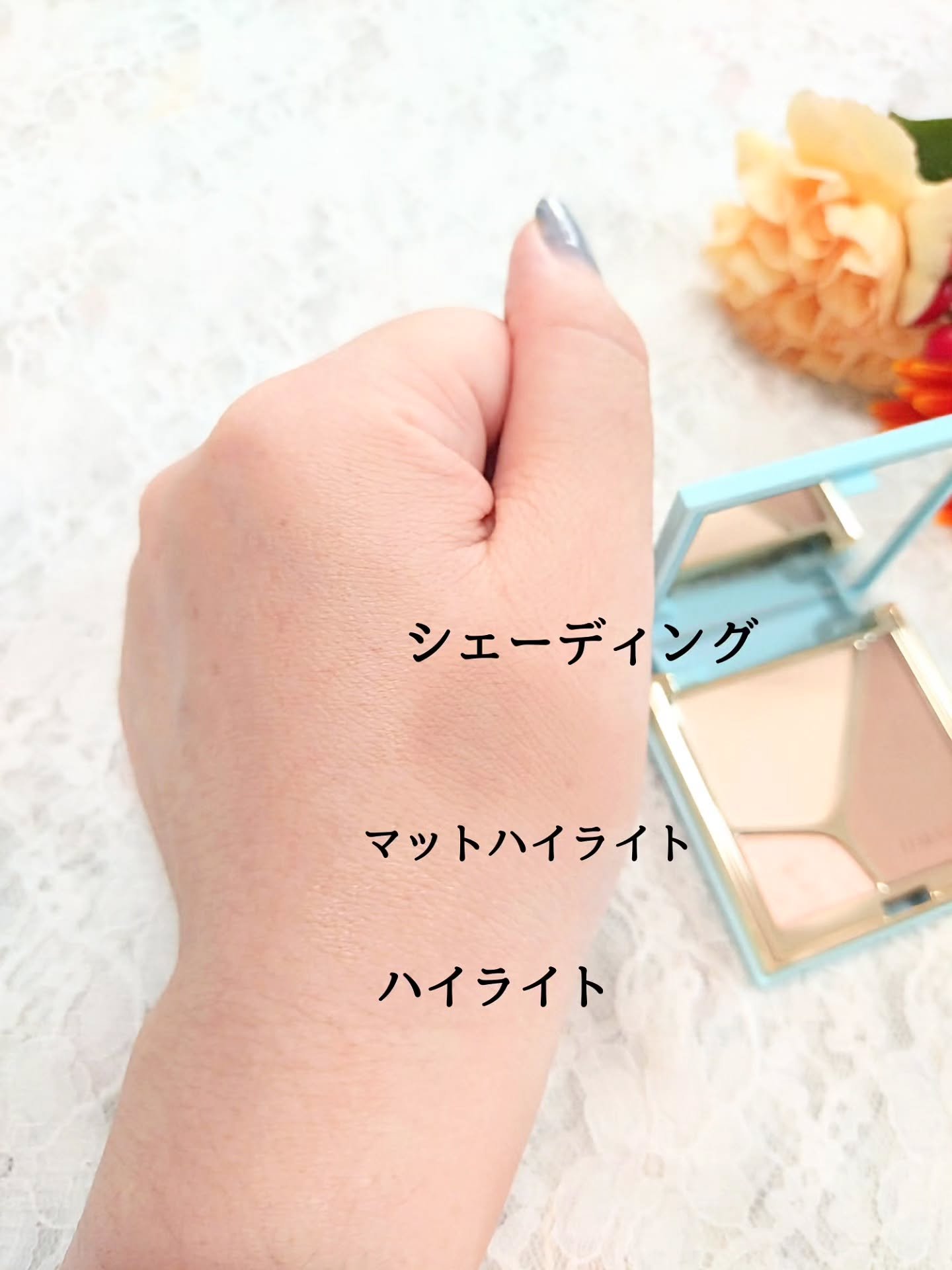ハイライトシェーディングパレット/TIMAGE/パウダーハイライトを使ったクチコミ（3枚目）