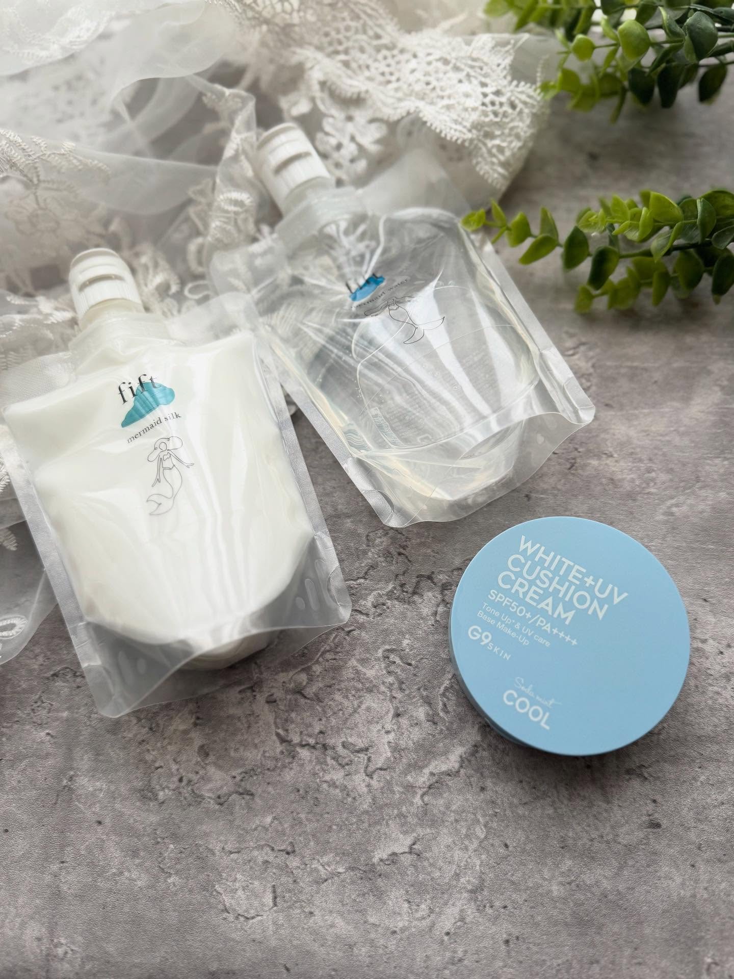 WHITE +UV CUSHION CREAM #COOL/G9SKIN/日焼け止めクリームを使ったクチコミ（1枚目）