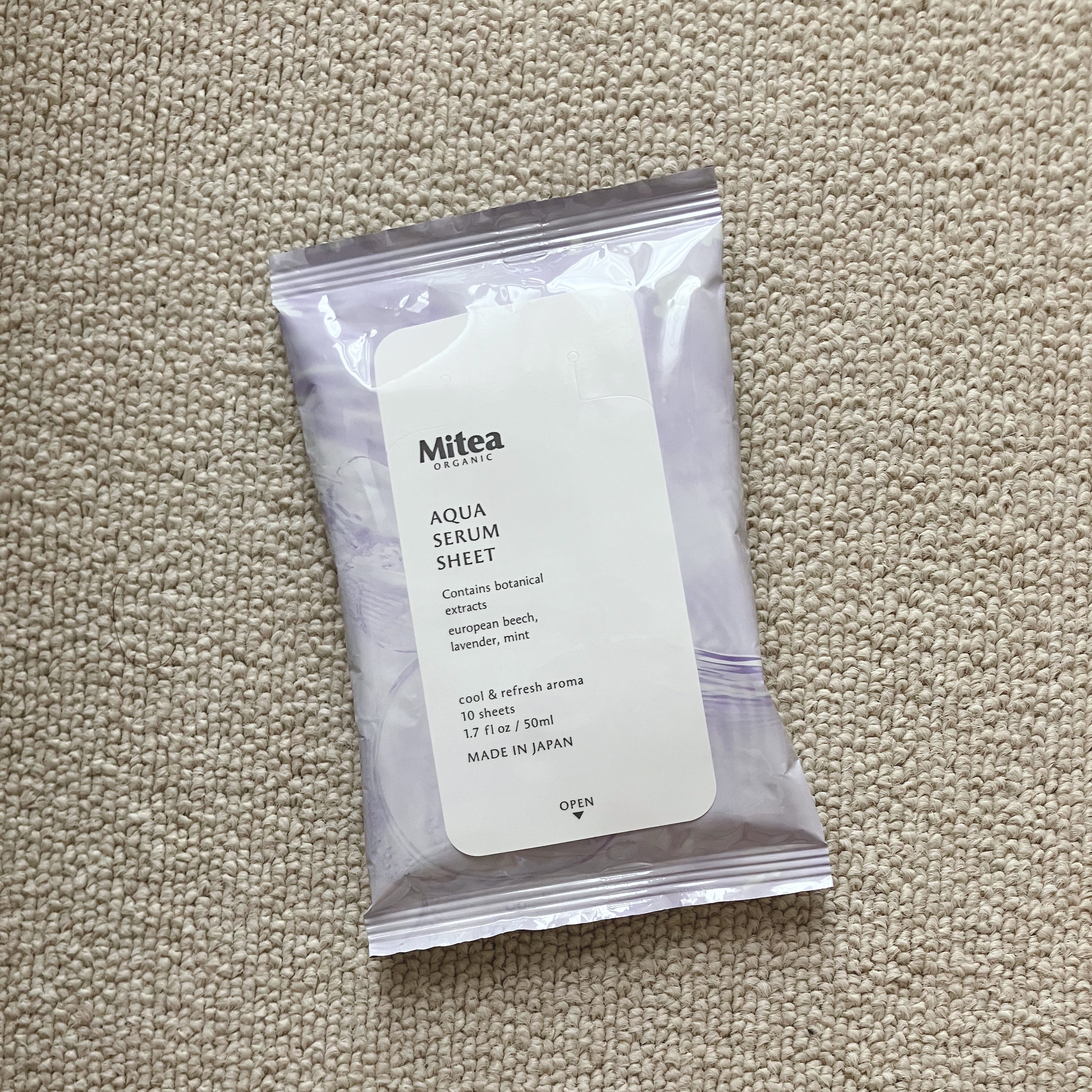 アクアセラムシートマスク/ミティア オーガニック/拭き取り化粧水を使ったクチコミ（2枚目）