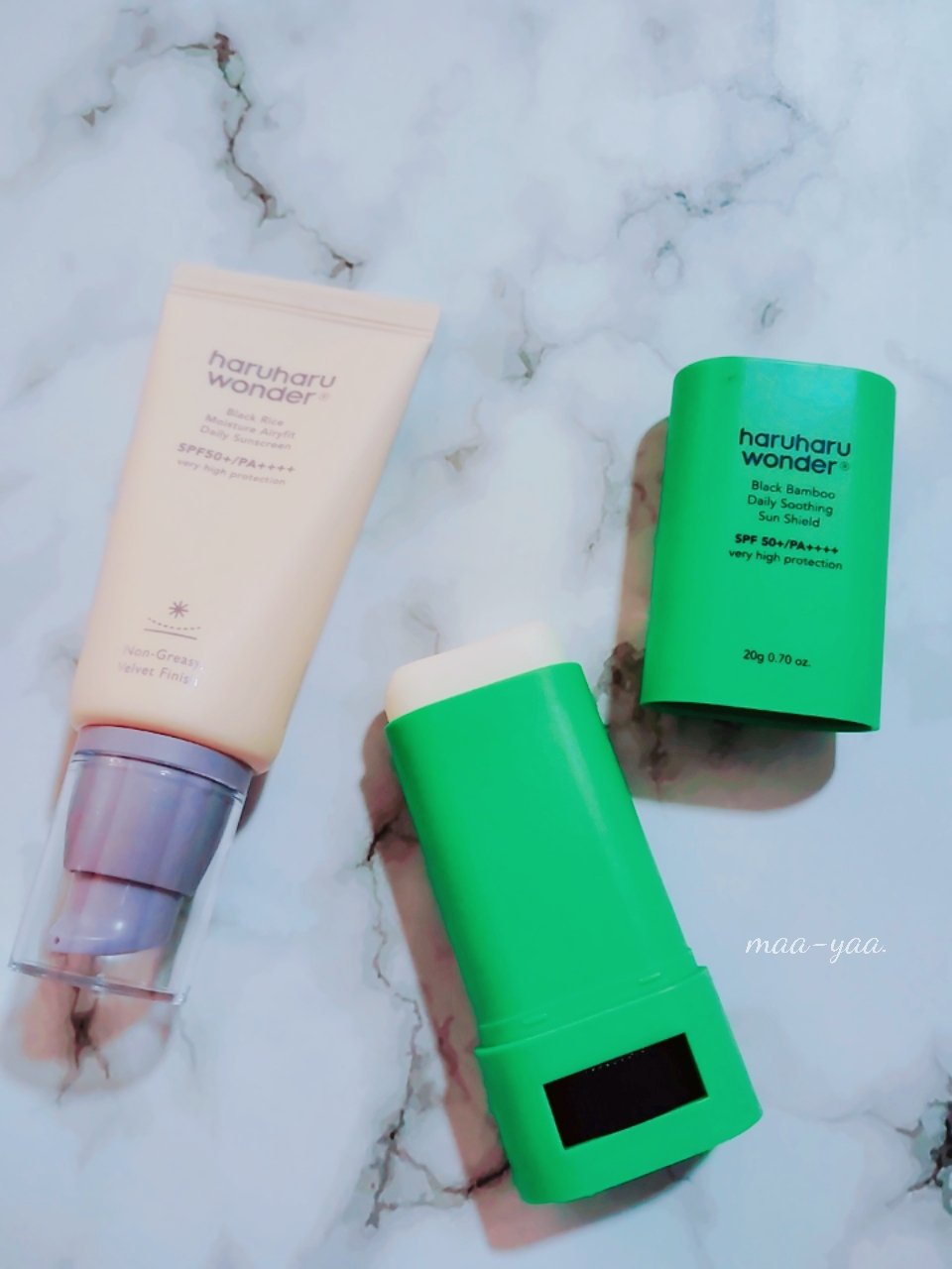 ブラックライスモイスチャーエアリーフィットデイリーサンスクリーン/haruharu wonder/日焼け止めクリームを使ったクチコミ（1枚目）