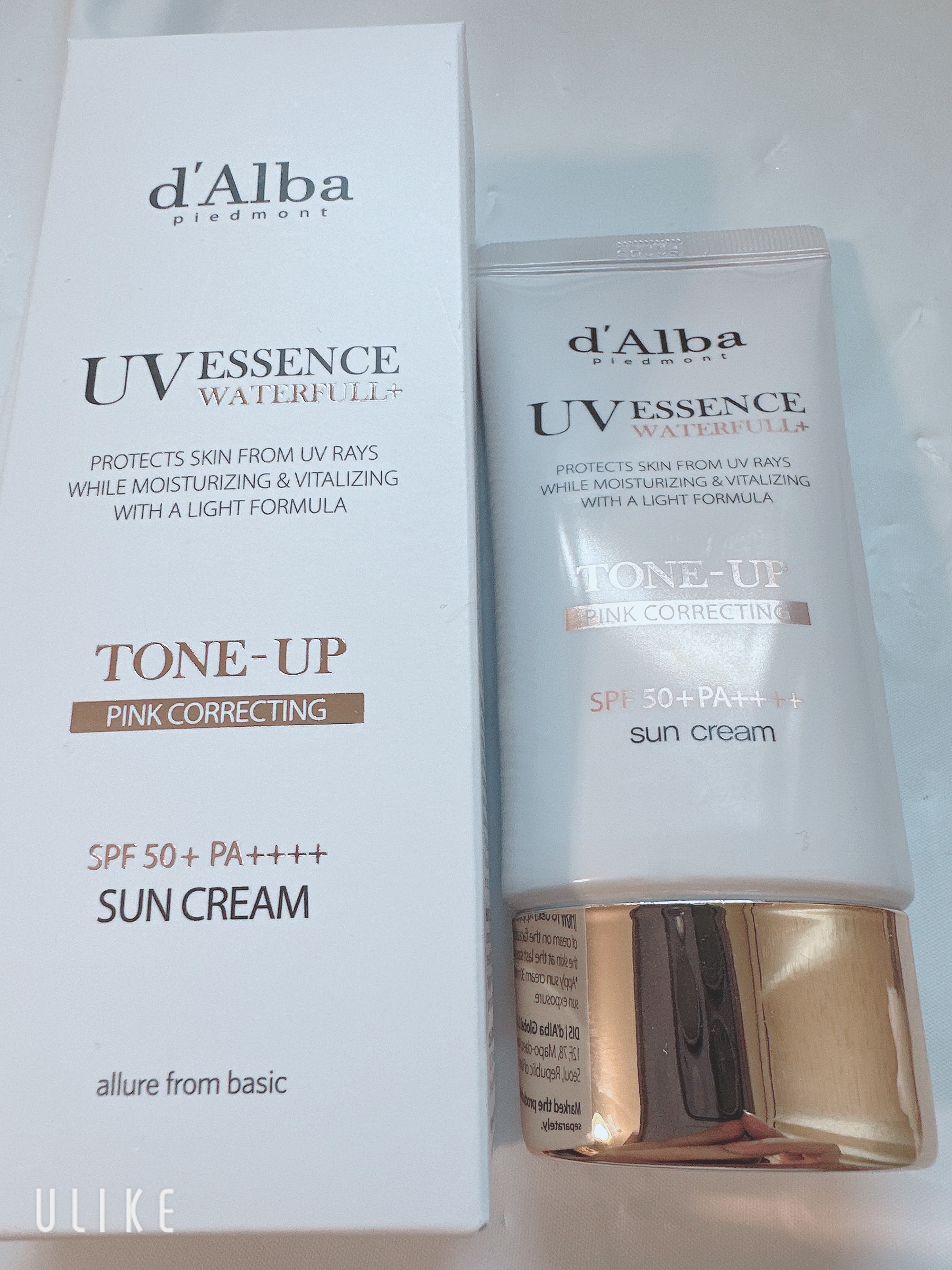 ウォータフルトーンアップサンクリーム/ダルバ/日焼け止めクリームを使ったクチコミ（1枚目）