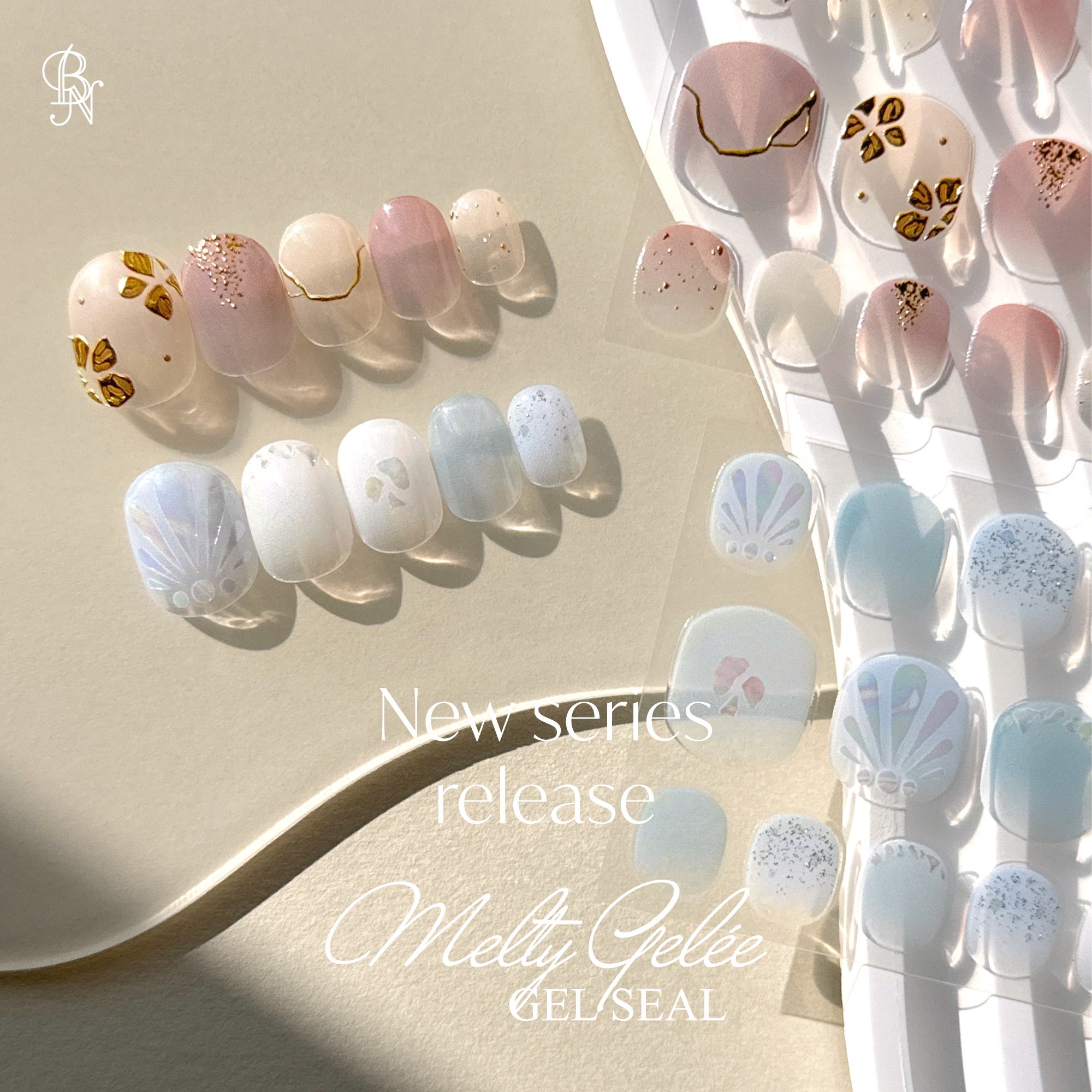 Melty Gelee メルティジュレ ジェルネイルシール/ビー・エヌ/ネイルシールを使ったクチコミ（2枚目）