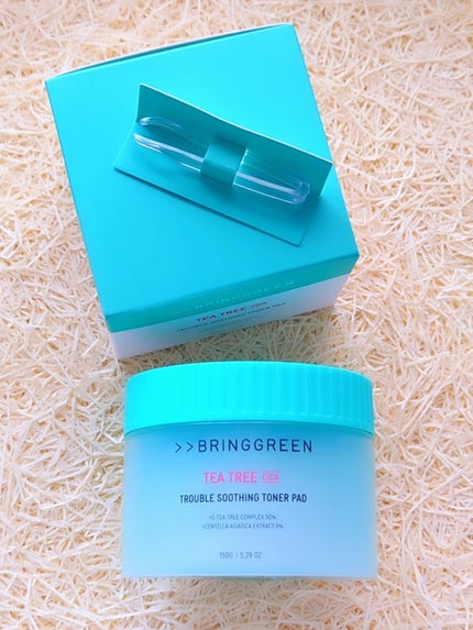 ティーツリーシカートラブルスージングトナーパッド/BRING GREEN/トナーパッドを使ったクチコミ(1枚目)