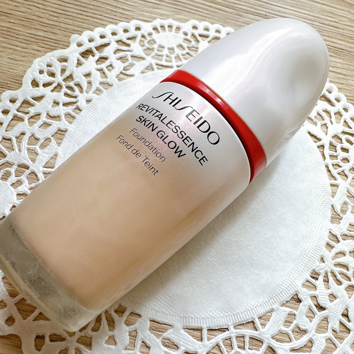 エッセンス スキングロウ ファンデーション/SHISEIDO/リキッドファンデーションを使ったクチコミ(2枚目)