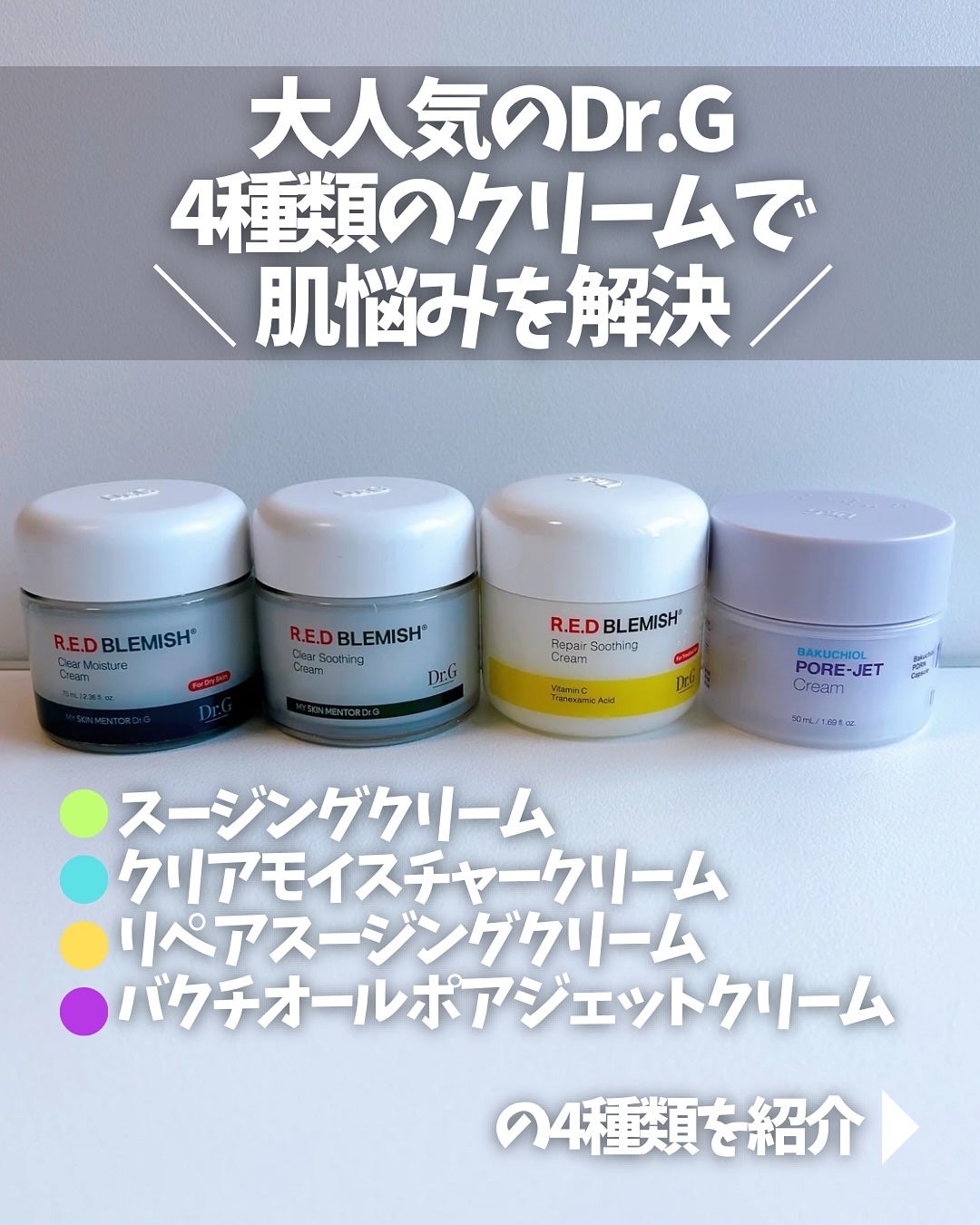 レッドブレミッシュ クリアスージングクリーム/Dr.G/フェイスクリームを使ったクチコミ(2枚目)