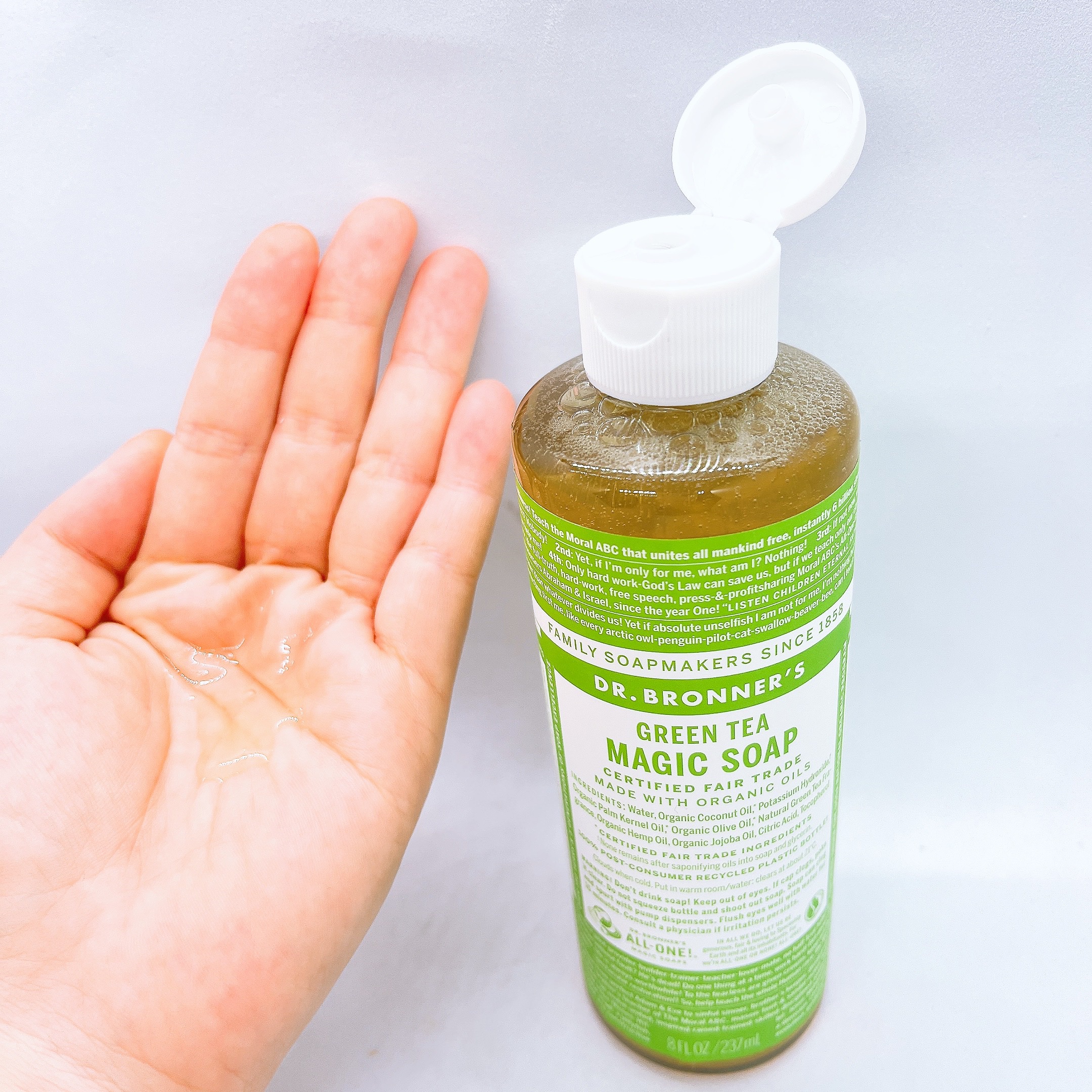 マジックソープ グリーンティ/ドクターブロナー/ボディソープを使ったクチコミ（2枚目）