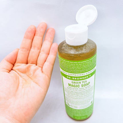 マジックソープ グリーンティ/ドクターブロナー/ボディソープを使ったクチコミ(2枚目)