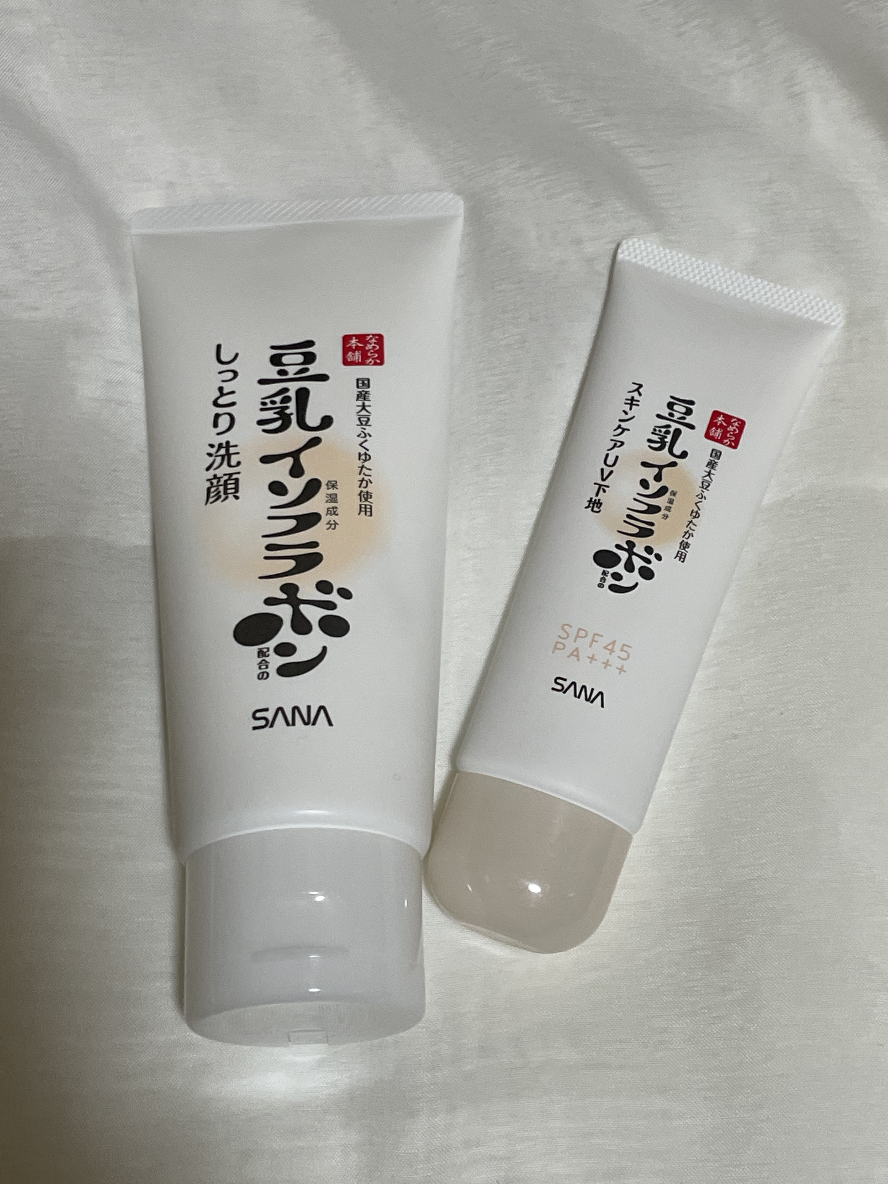 なめらか本舗 なめらか本舗 スキンケアUV下地 NCのクチコミ「提供していただきました！

しっとりクレンジング洗顔NC 150g ¥770
スキンケアUV下.....」（1枚目）