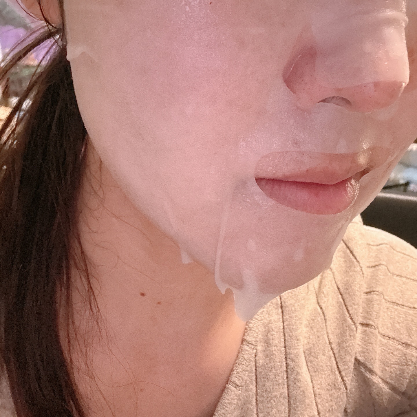 PHセンシティブマスクスージング＆モイスト/SAM'U/シートマスク・パックを使ったクチコミ（3枚目）