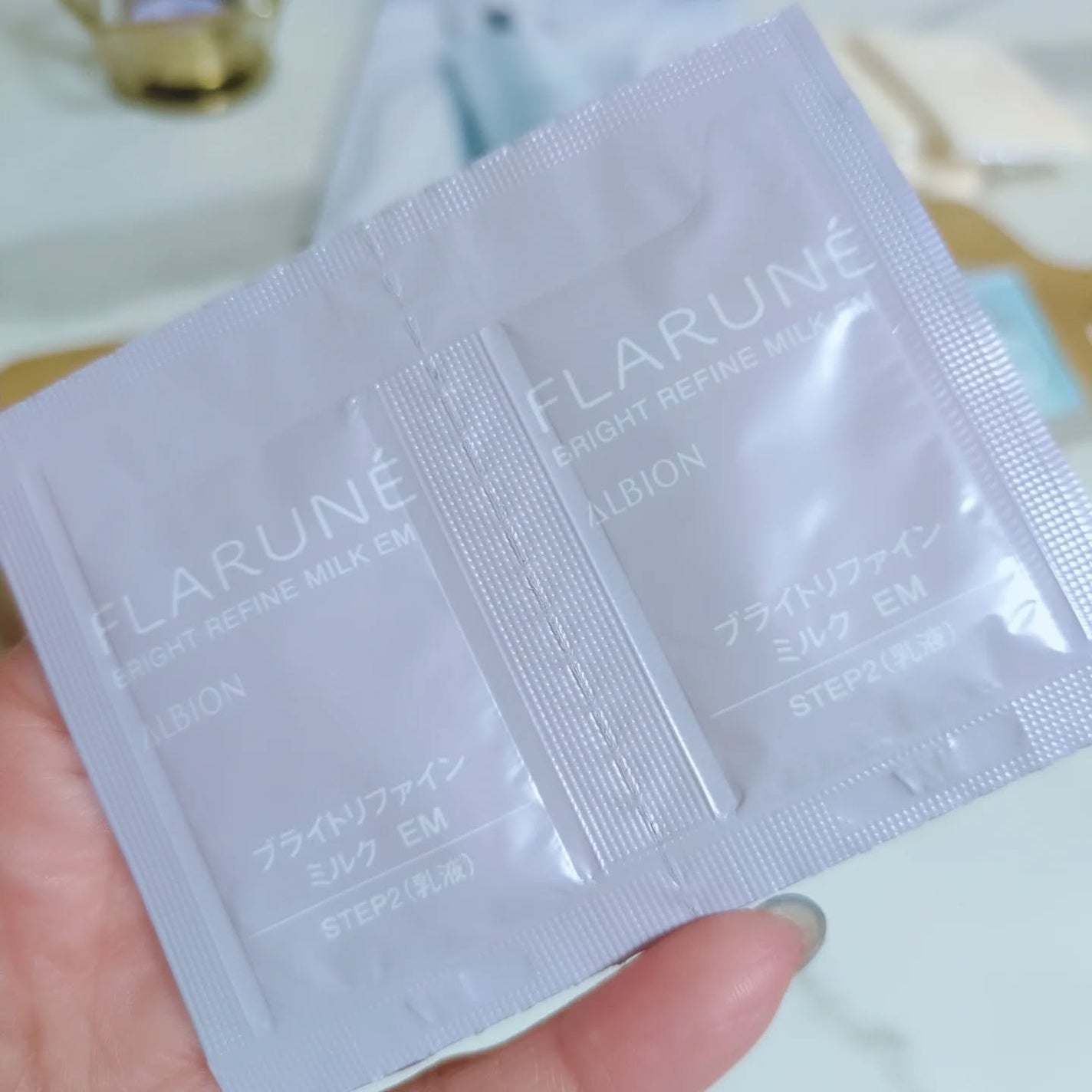 フラルネ ブライトリファイン ミルク EM/ALBION/乳液を使ったクチコミ(2枚目)