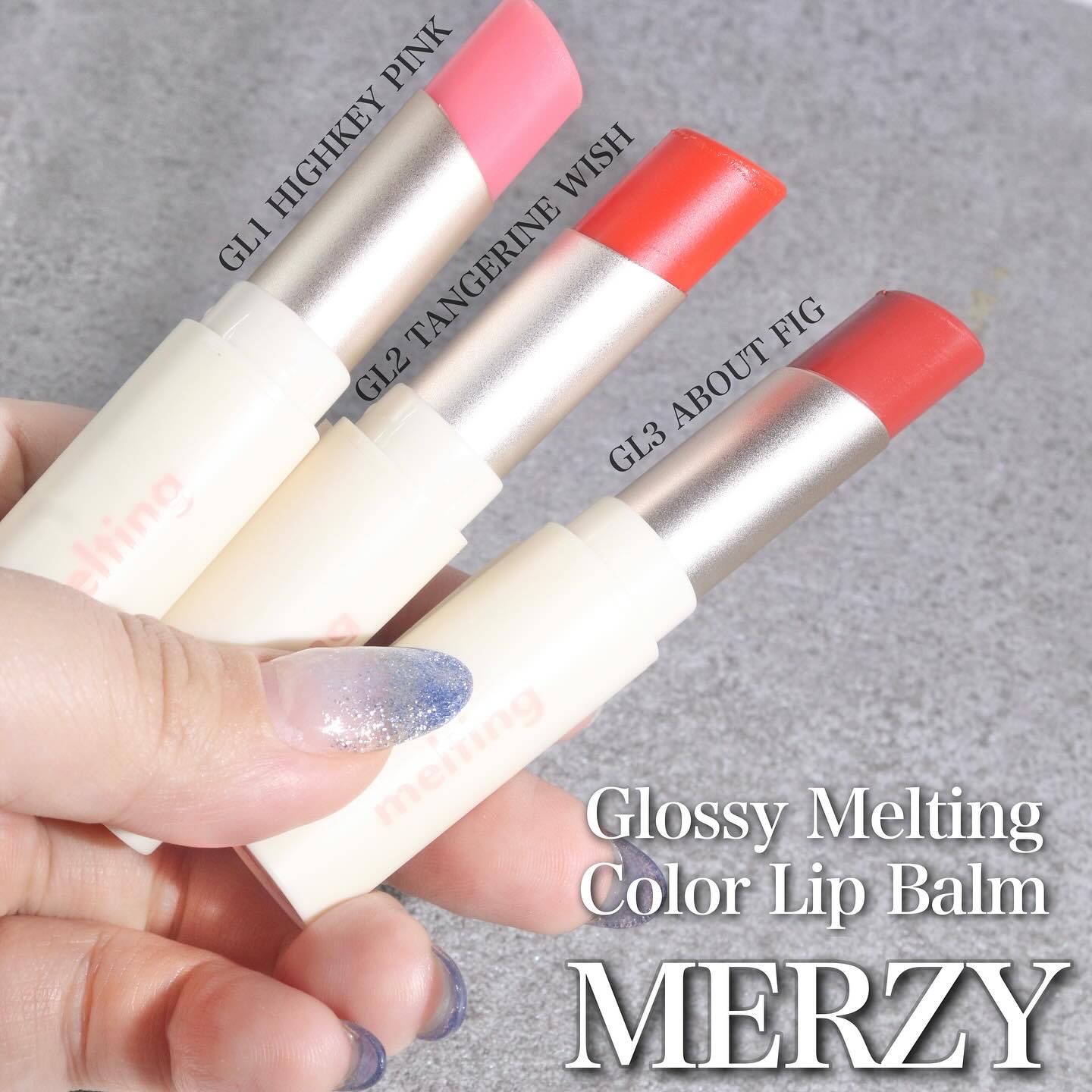 グロッシーメルティングカラーリップバーム/MERZY/リップクリームを使ったクチコミ（2枚目）