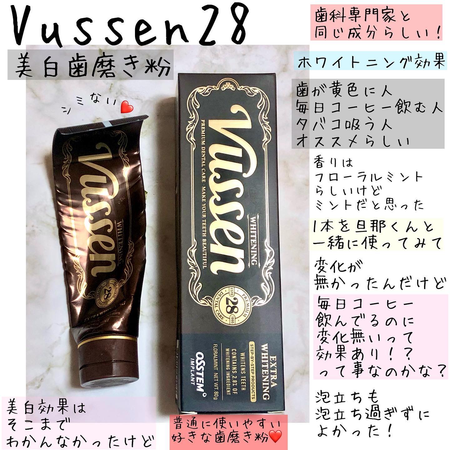 ビュッセン 歯磨き粉 28  /VUSSEN/歯磨き粉を使ったクチコミ（2枚目）