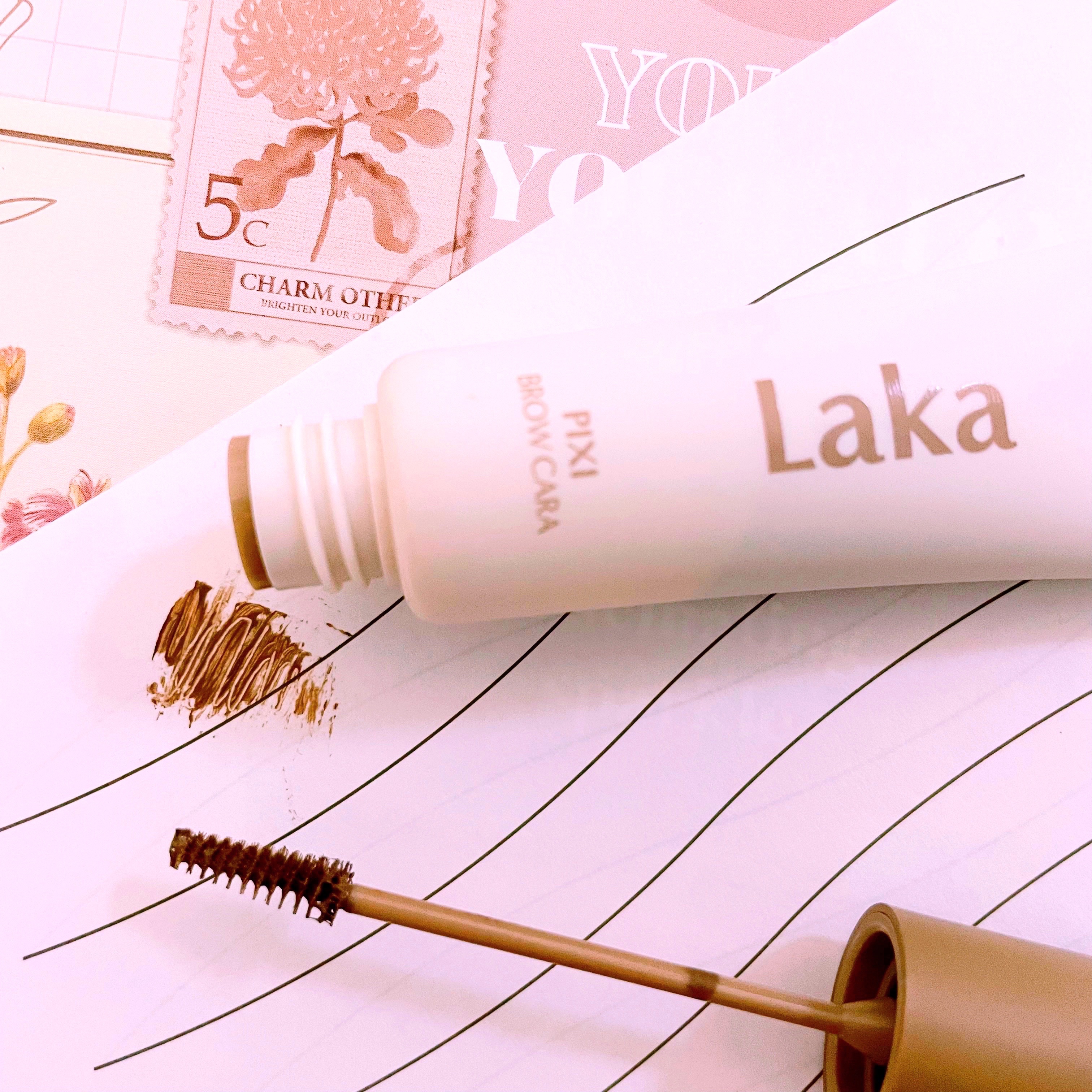 ラカ ピクシーブロウカラ/Laka/眉マスカラを使ったクチコミ（2枚目）