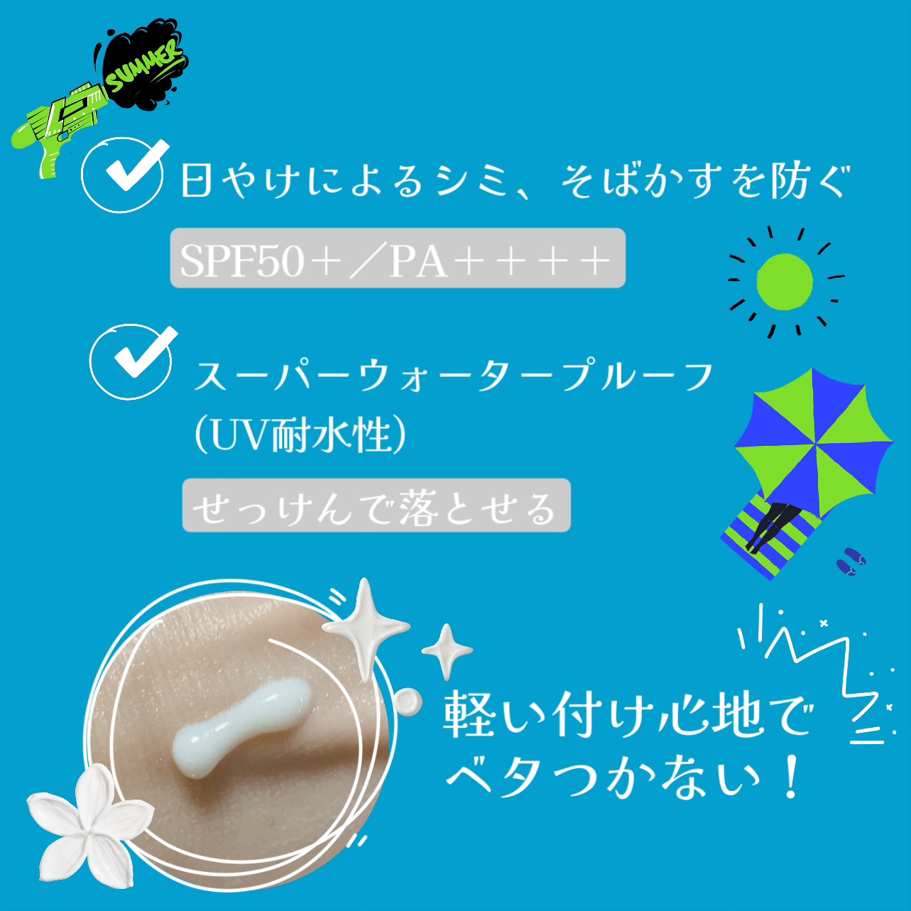 ビオレUV アクアリッチ ウォータリーエッセンス チューブ 70g/ビオレ/日焼け止め・UVケアを使ったクチコミ（2枚目）
