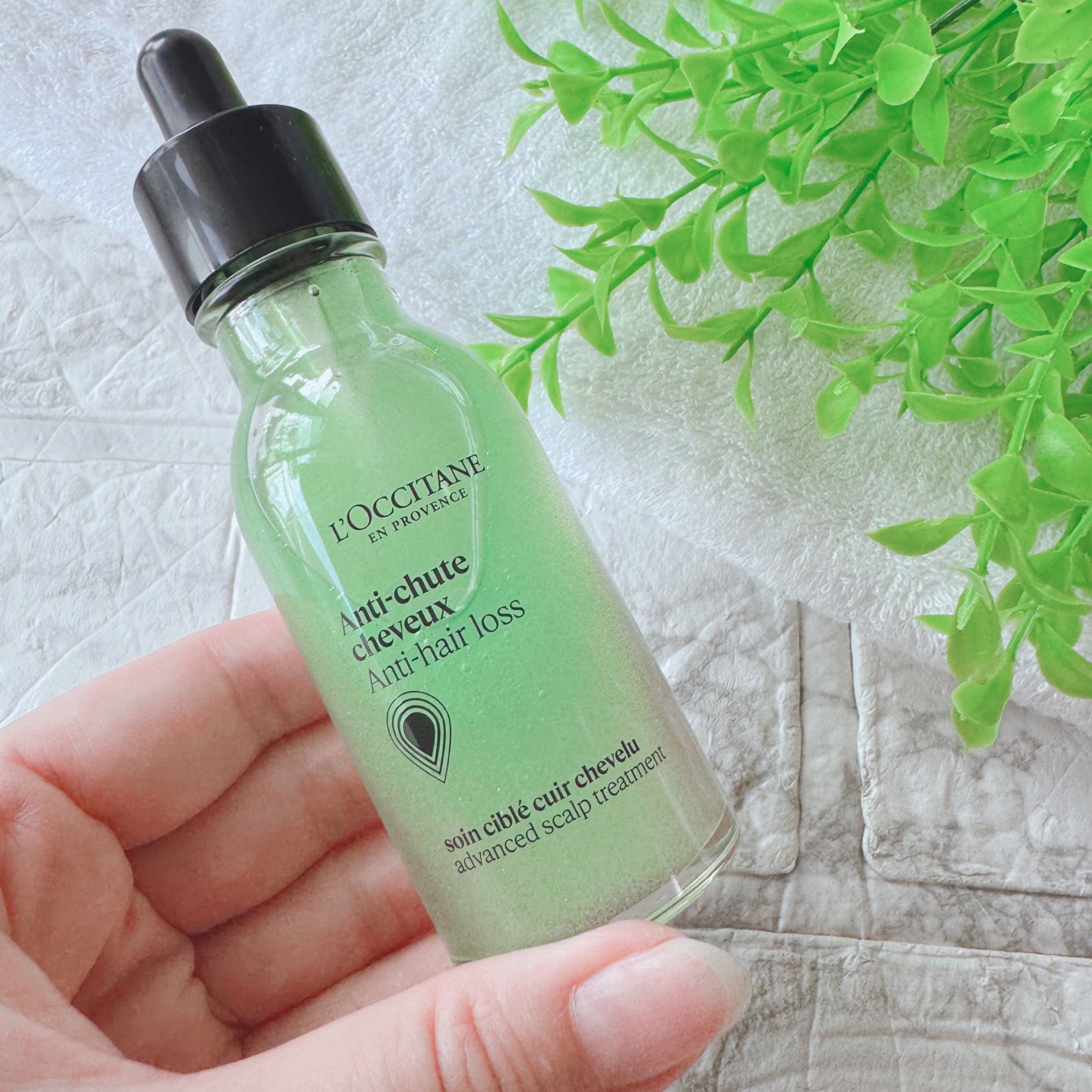 薬用 メディカル アンチヘアロスセラム/L'OCCITANE/頭皮ローションを使ったクチコミ(6枚目)