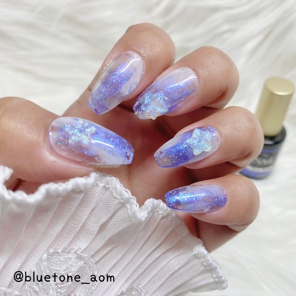 ジェルネイル(ライト対応)/セリア/ジェルネイル by ⋆͛🦖⋆͛aomi