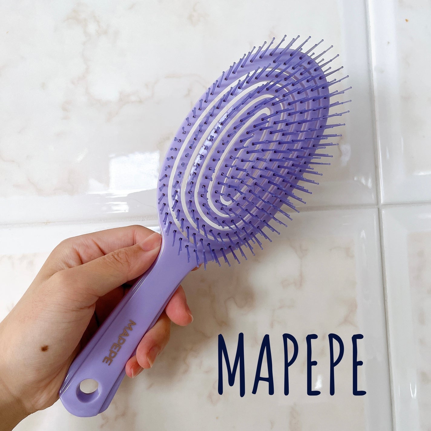 デタングリングブラシ 3Dスーパーフィット/マペペ/ヘアブラシを使ったクチコミ(1枚目)