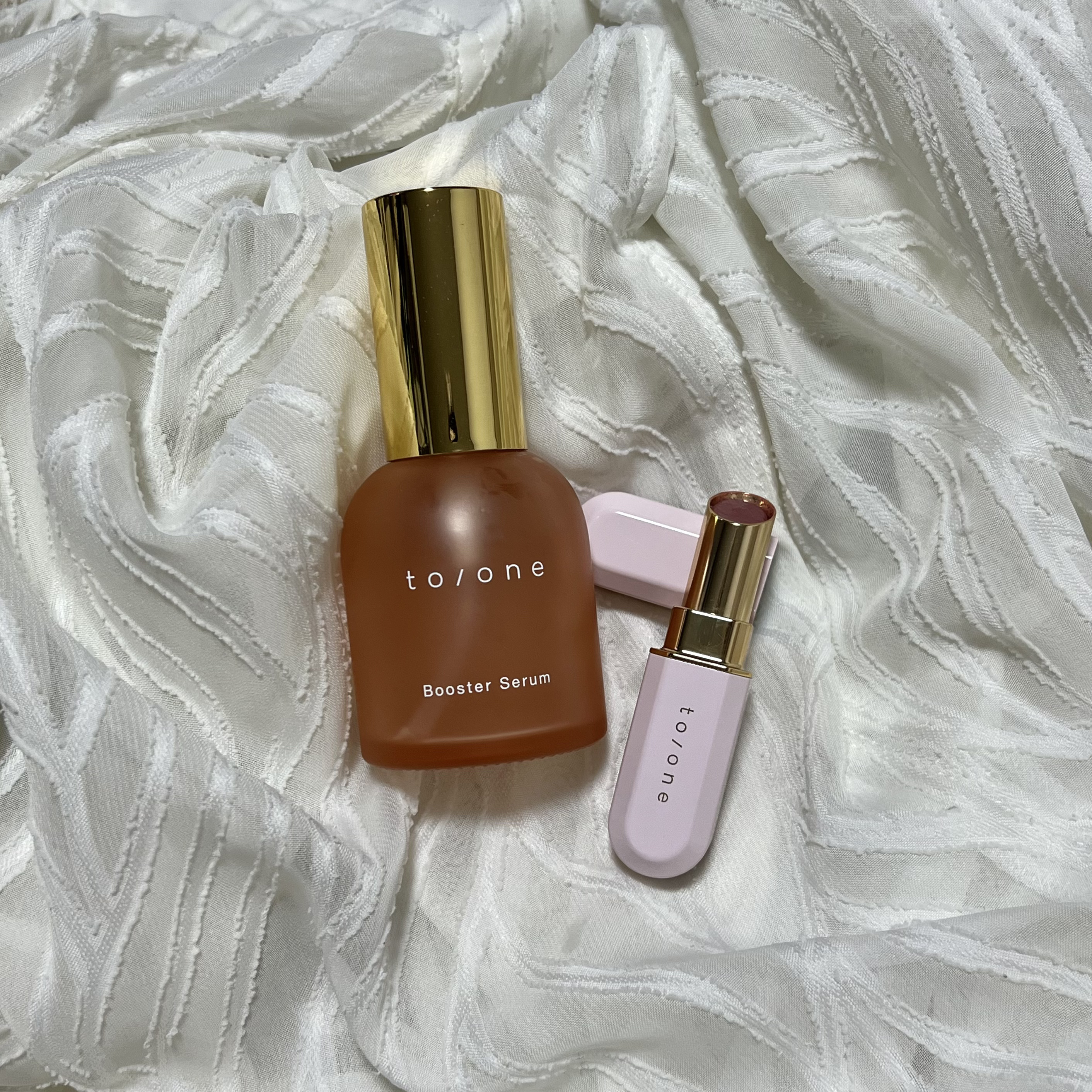 トーン カラー ブロッサム グロウ バーム/to/one/口紅を使ったクチコミ（1枚目）