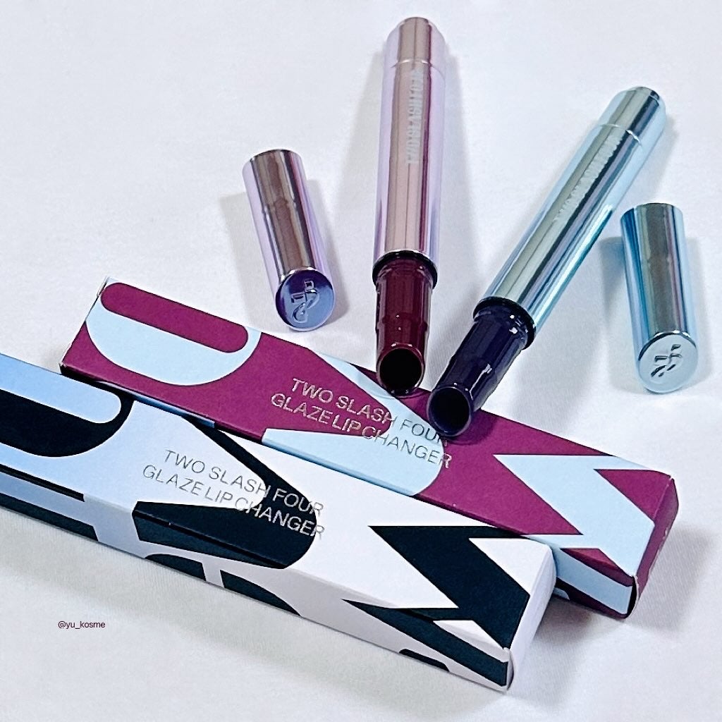 グレイズリップチェンジャー/TWO SLASH FOUR/口紅を使ったクチコミ(3枚目)